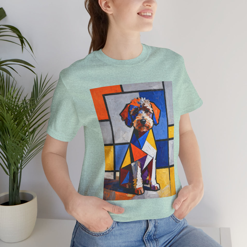 Schnoodle T Shirt | Living Work of Art Collection | Cubist Style