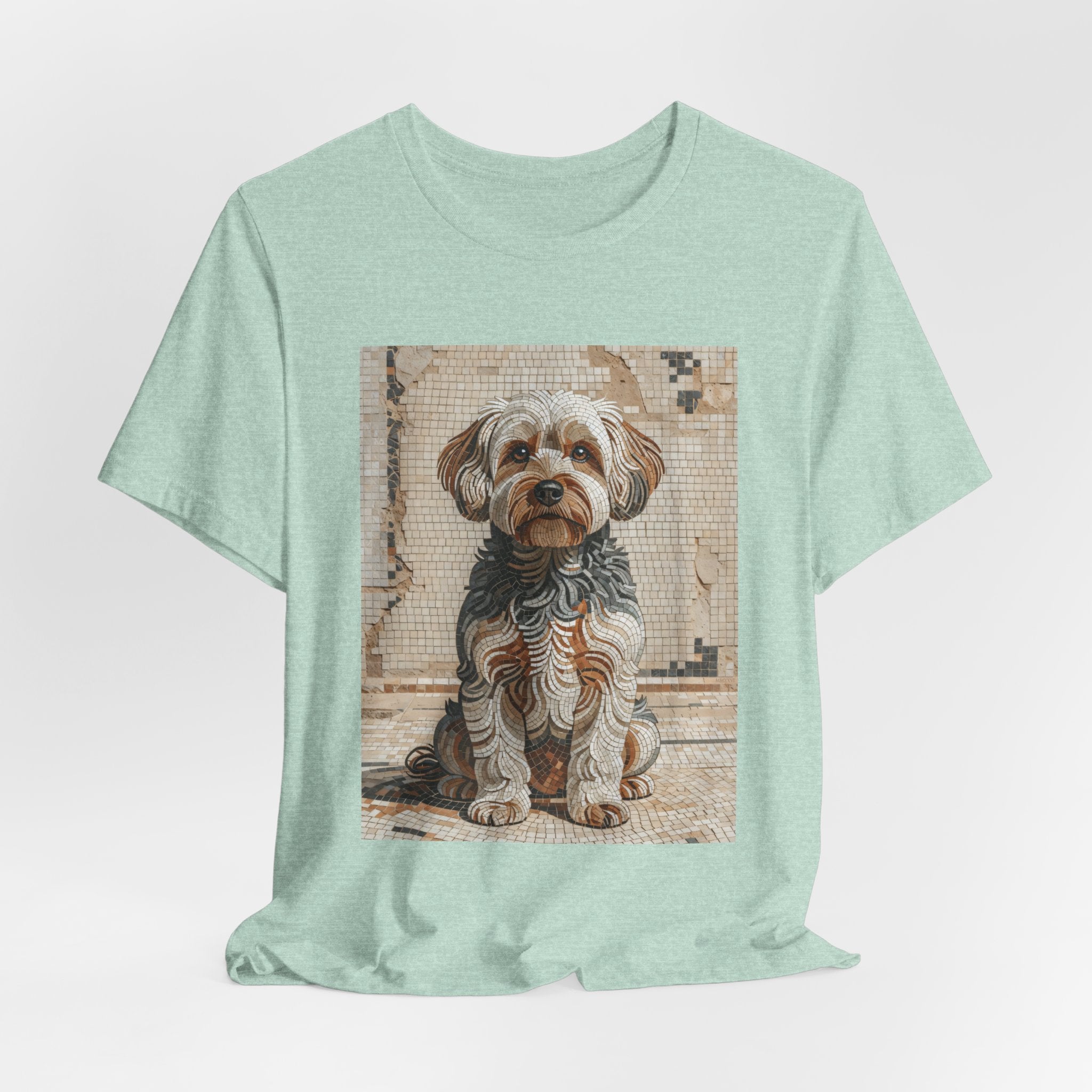 Yorkipoo T Shirt | Living Work of Art Collection | Mosaic Style