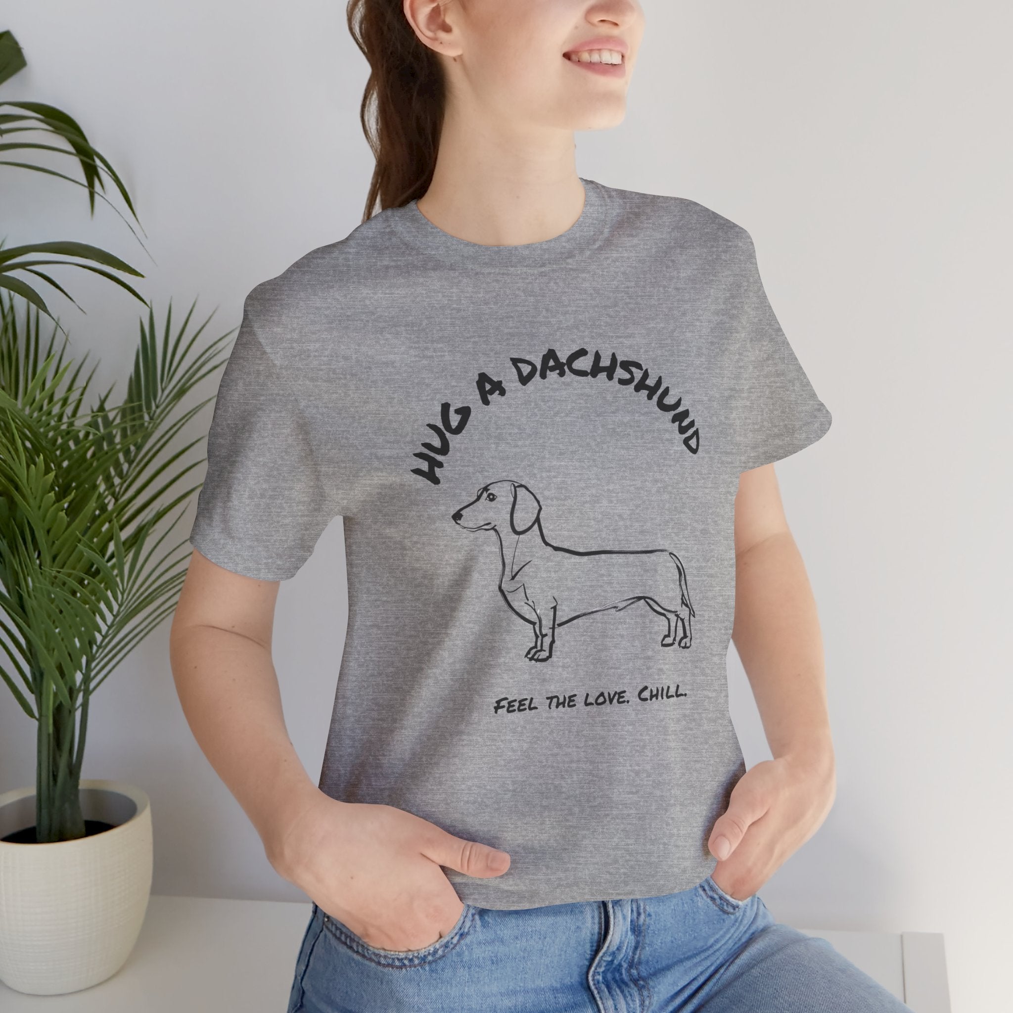 Dachshund T Shirt | Hug a Dachshund