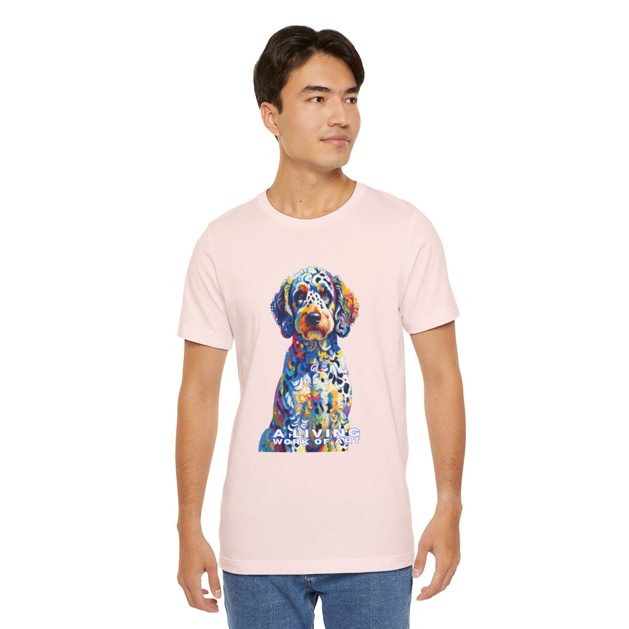 Labradoodle T Shirt | Living Work of Art Collection | Pointillism Style