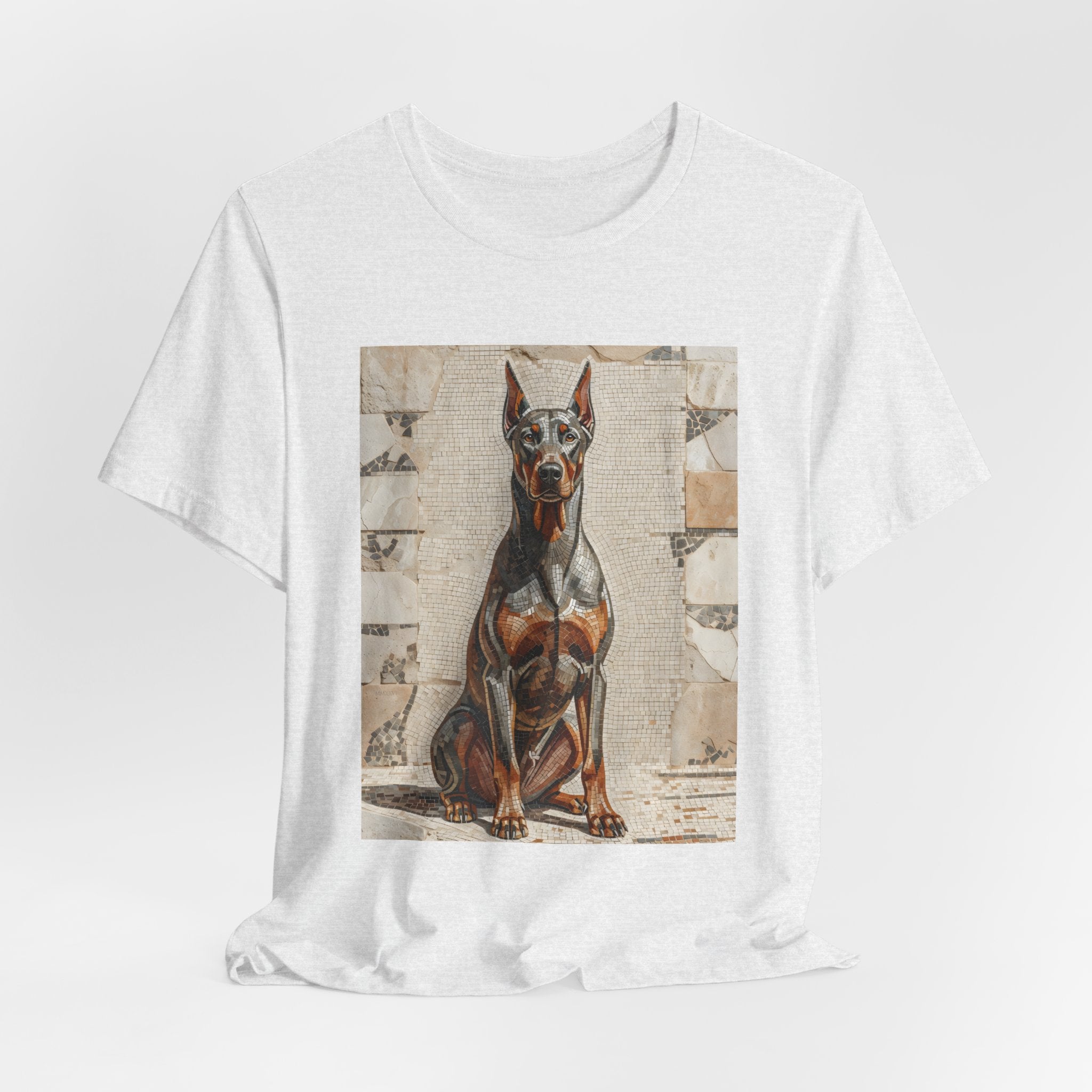 Doberman Pinscher T Shirt | Living Work of Art Collection | Mosaic Style