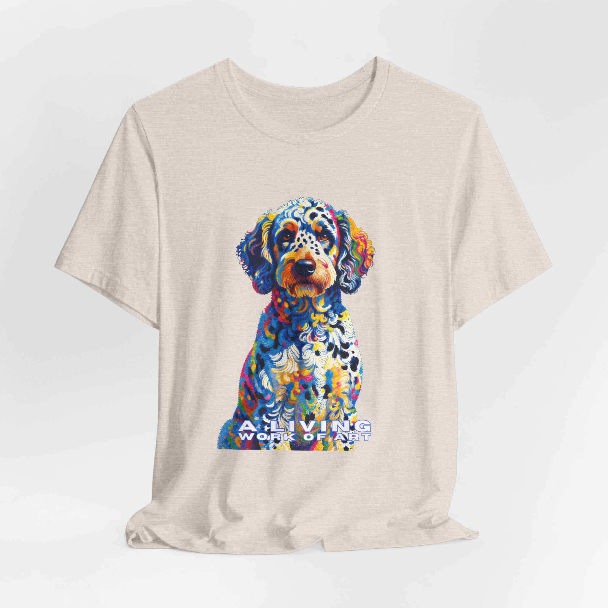 Labradoodle T Shirt | Living Work of Art Collection | Pointillism Style