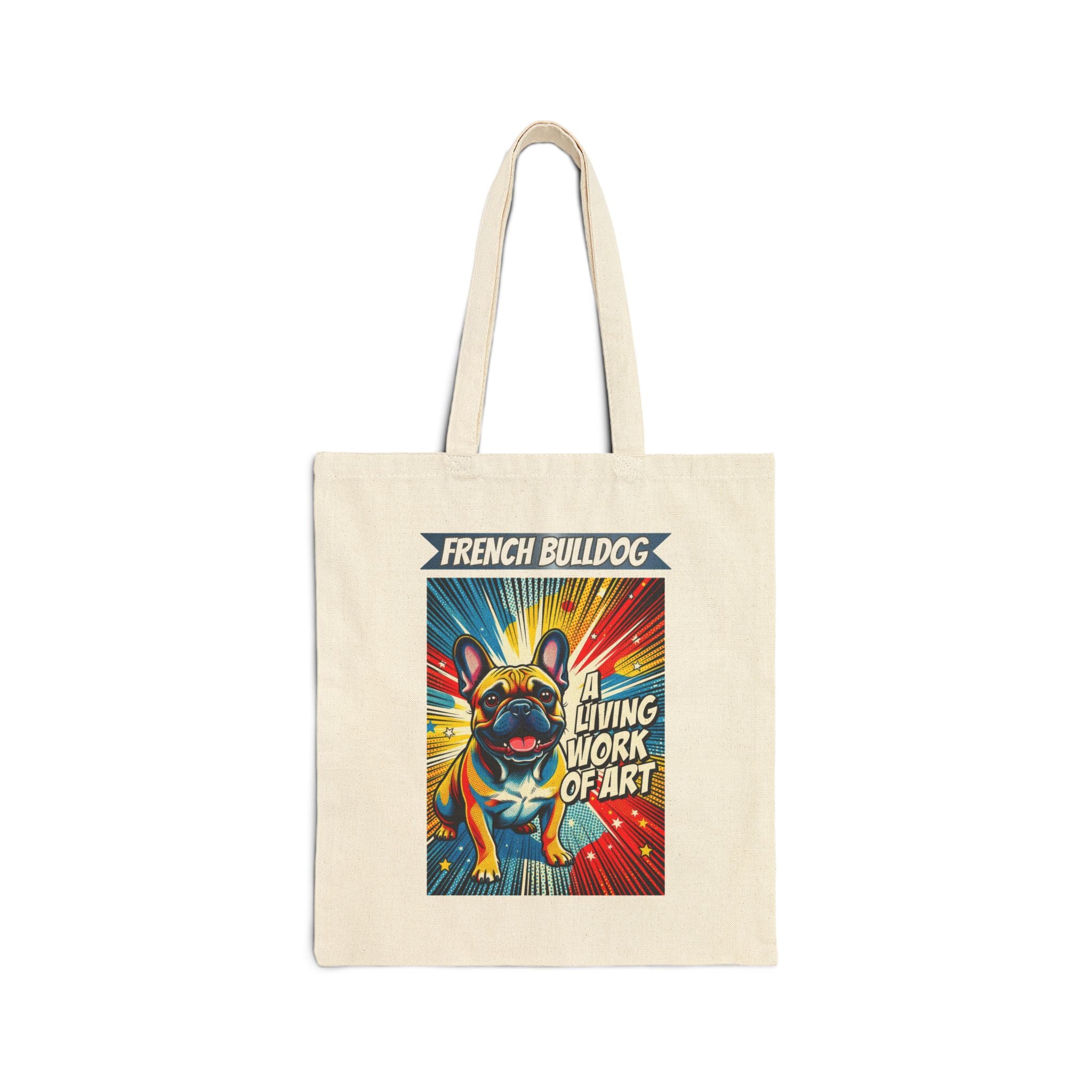 French Bulldog Tote Bag | Living Work of Art Collection | Pop Art