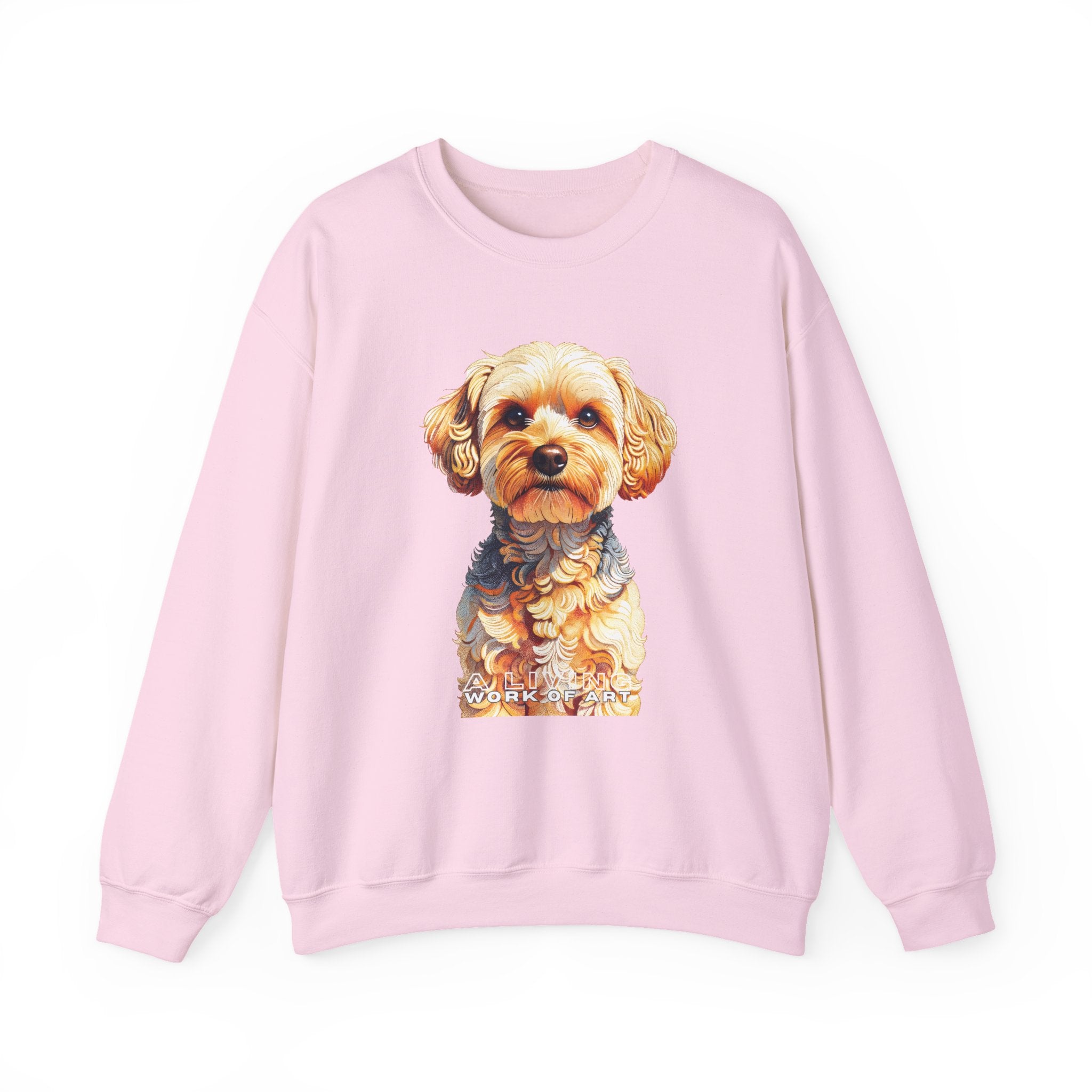 Yorkipoo Sweatshirt | Living Work of Art Collection | Pointillism Style