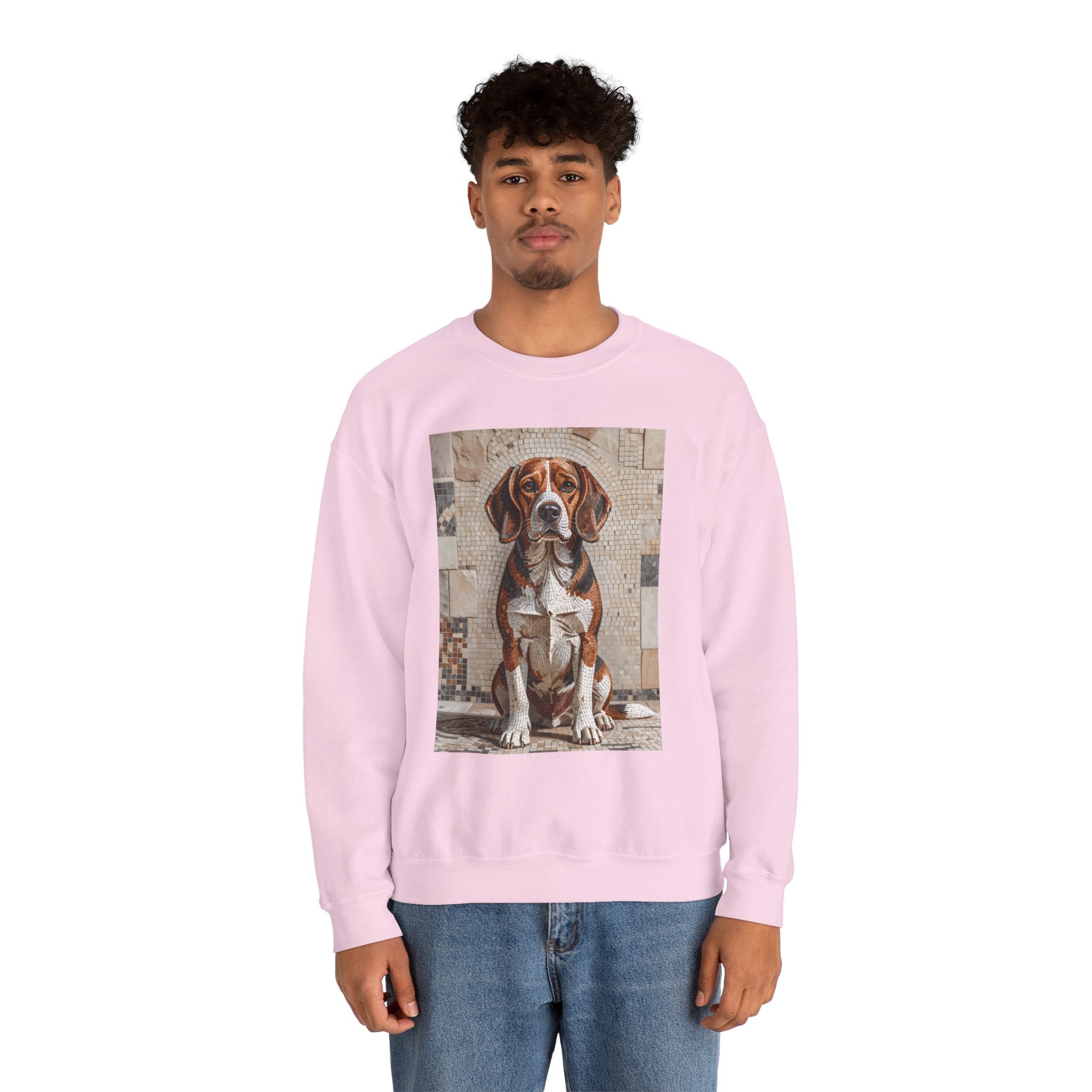Beagle Sweatshirt | Living Work of Art Collection | Mosaic Style
