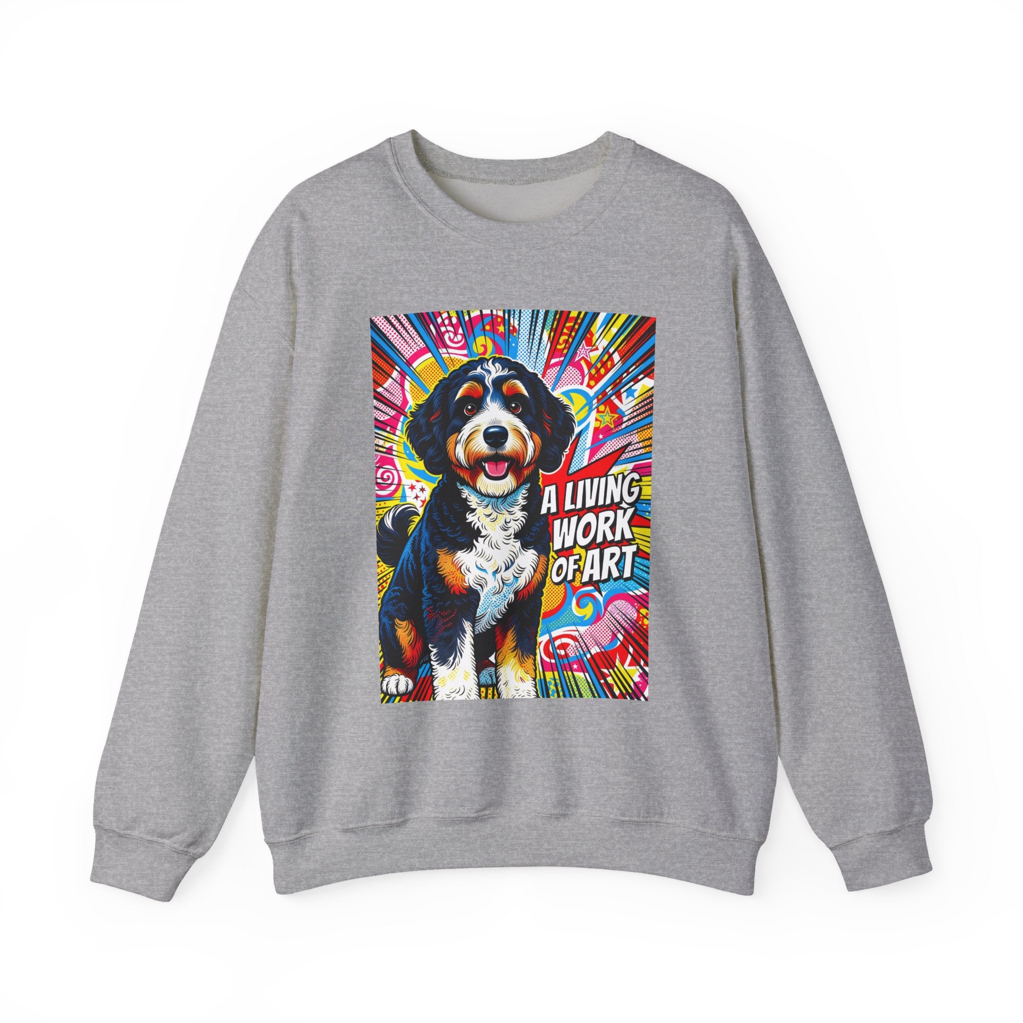 Bernedoodle Sweatshirt | Living Work of Art Collection | Pop Art