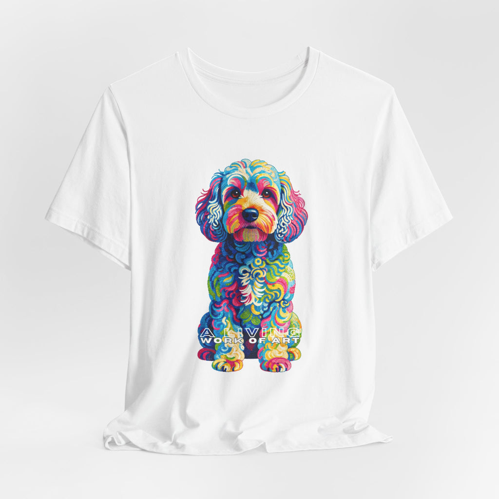 Cockapoo T Shirt | Living Work of Art Collection | Pointillism Style