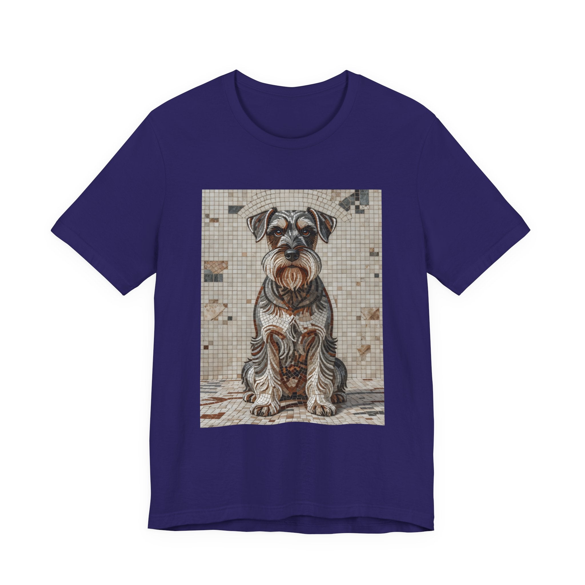 Schnauzer T Shirt | Living Work of Art Collection | Mosaic Style