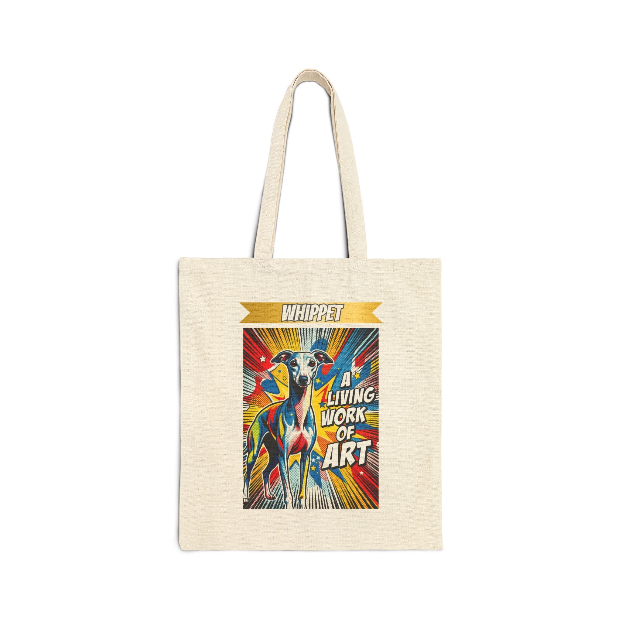 Whippet Tote Bag | Living Work of Art Collection | Pop Art