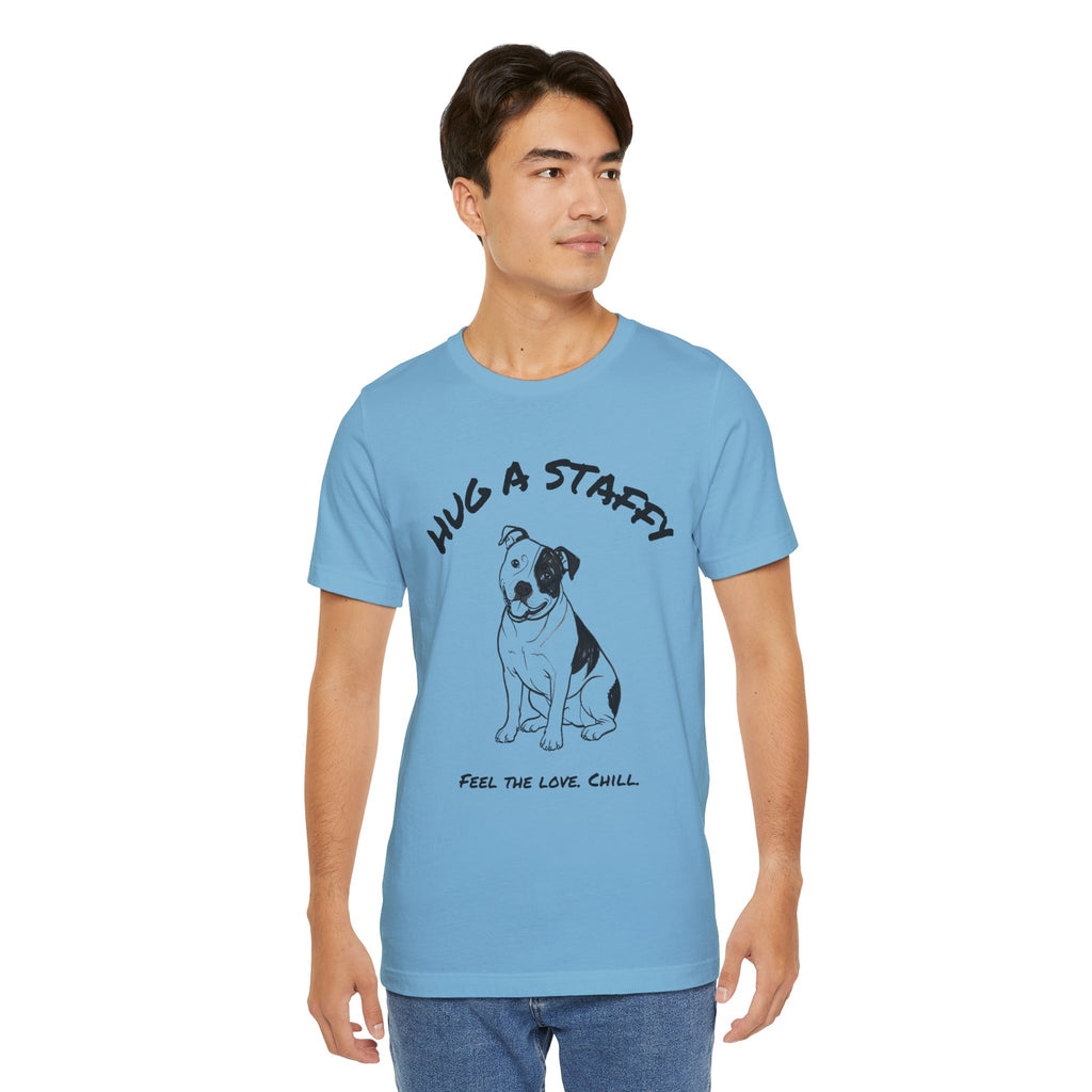 Staffordshire Bull Terrier T Shirt | Hug a Staffy