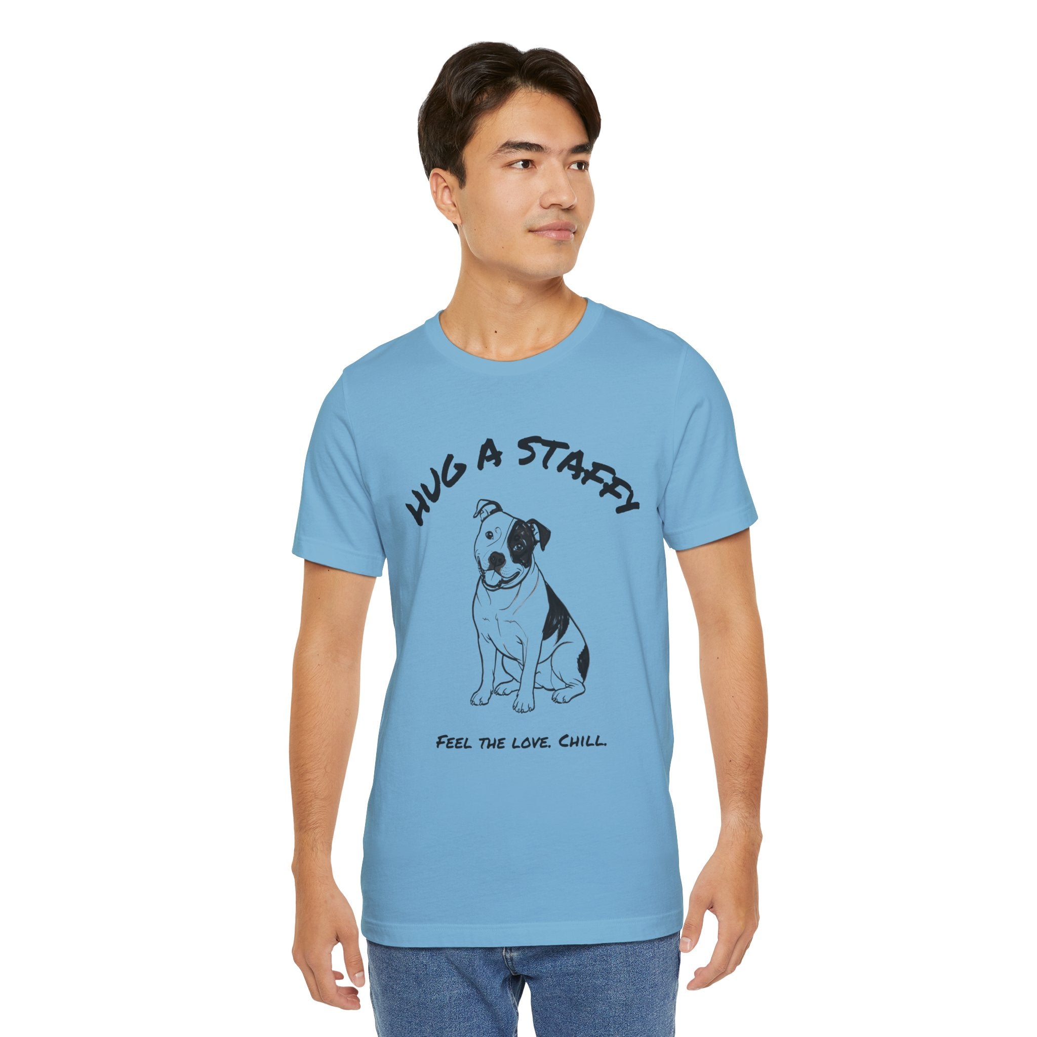 Staffordshire Bull Terrier T Shirt | Hug a Staffy