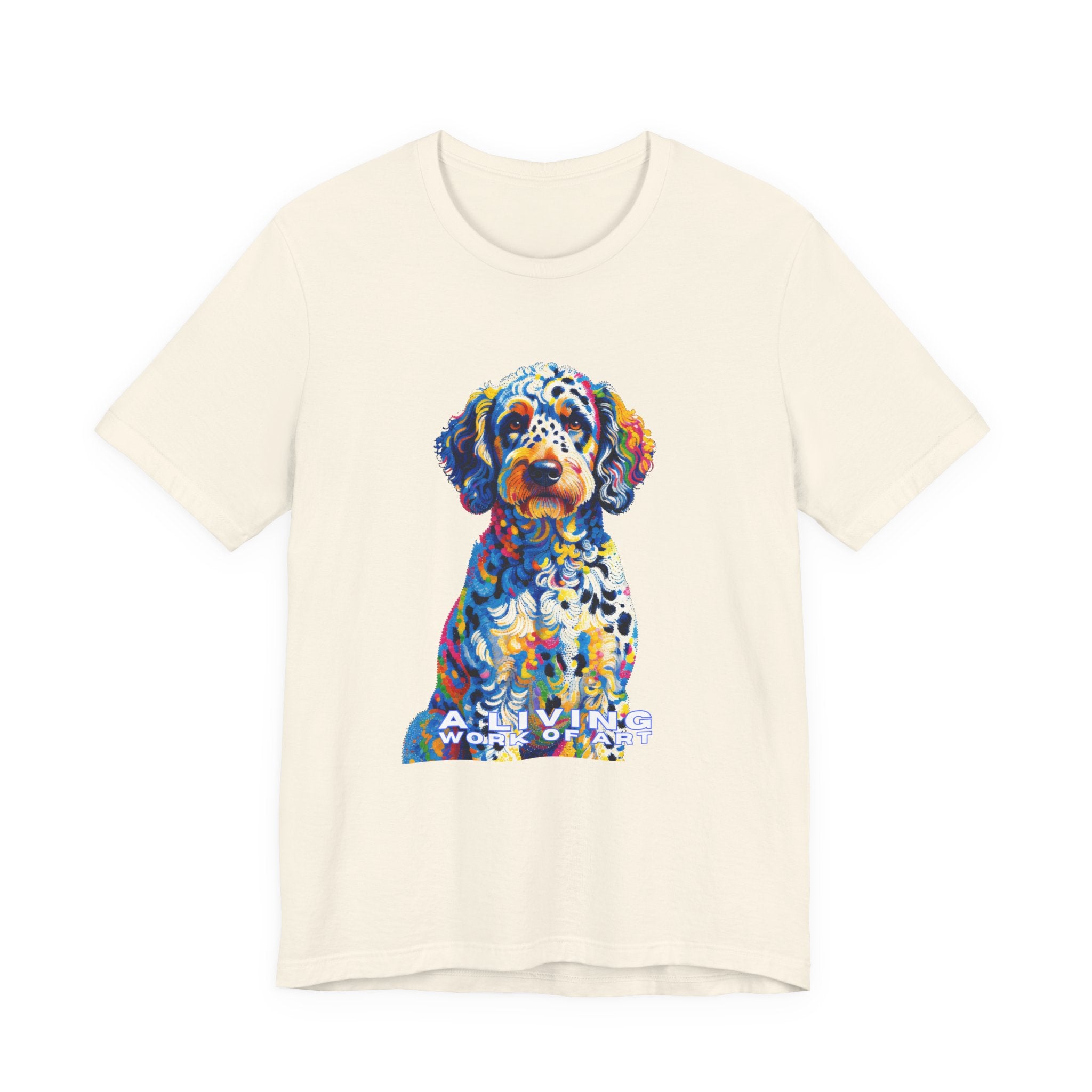 Labradoodle T Shirt | Living Work of Art Collection | Pointillism Style