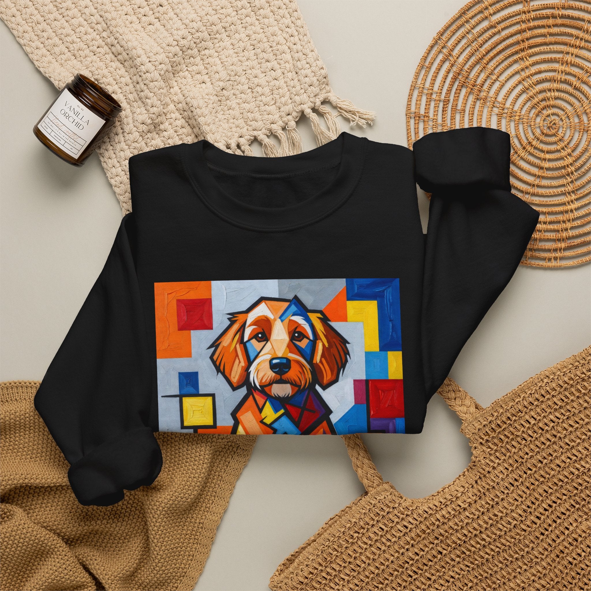 Goldendoodle Sweatshirt | Living Work of Art Collection | Cubist Style