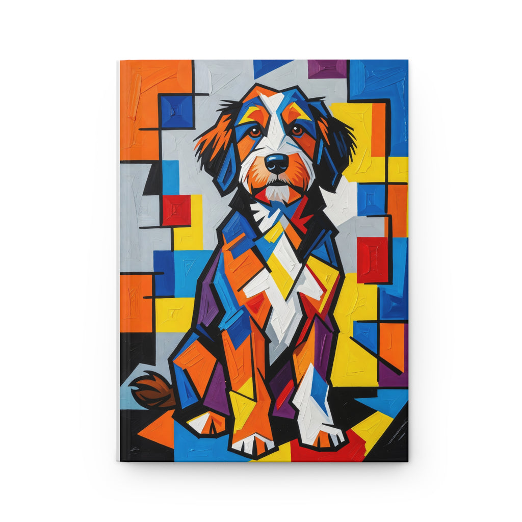 Bernedoodle Notebook | Living Work of Art Collection | Cubist Style