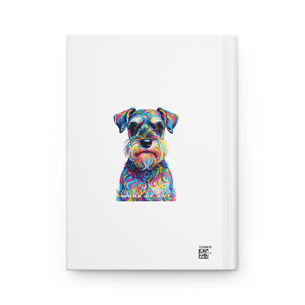 Schnauzer Notebook | Living Work of Art Collection | Pointillism Style