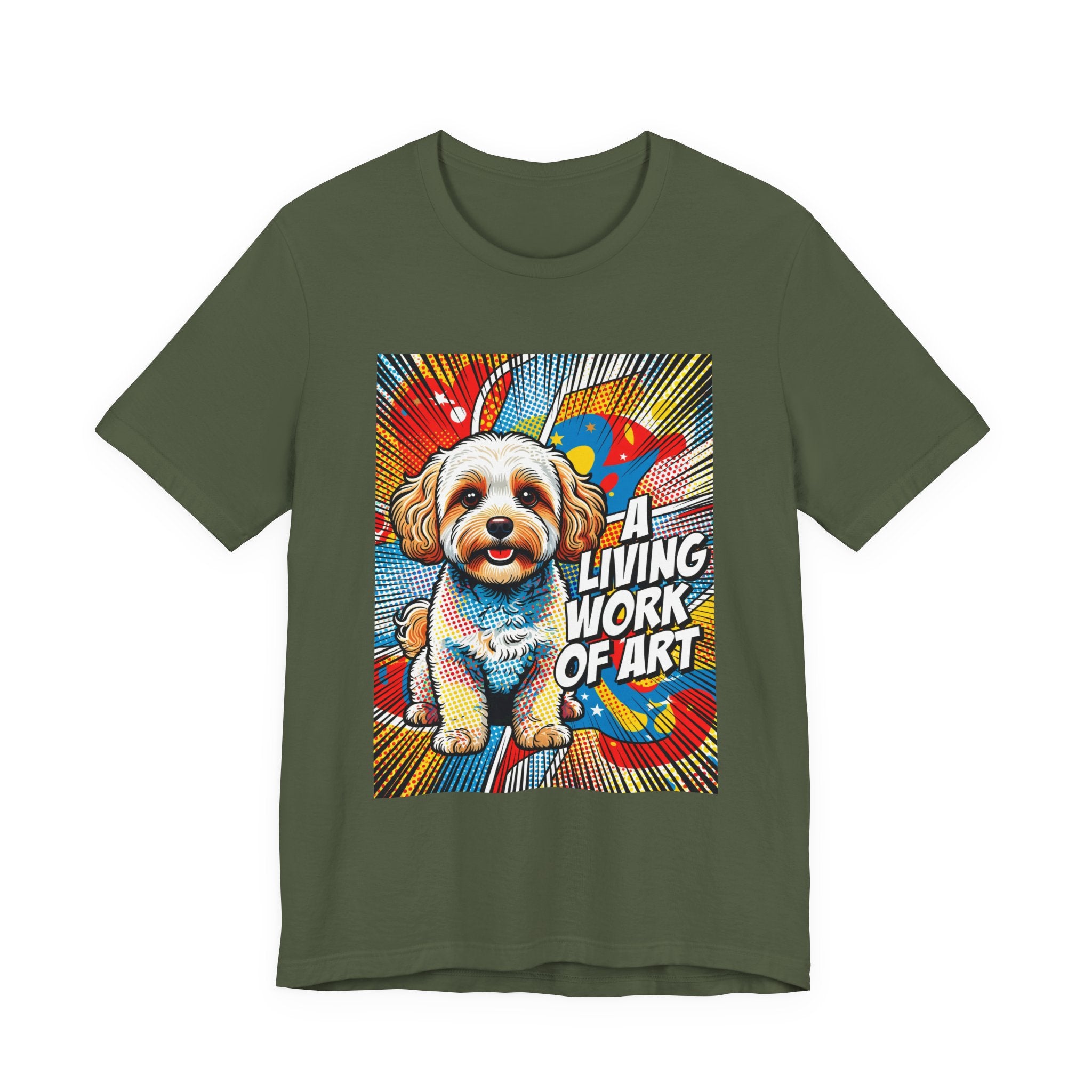 Maltipoo T Shirt | Living Work of Art Collection | Pop Art