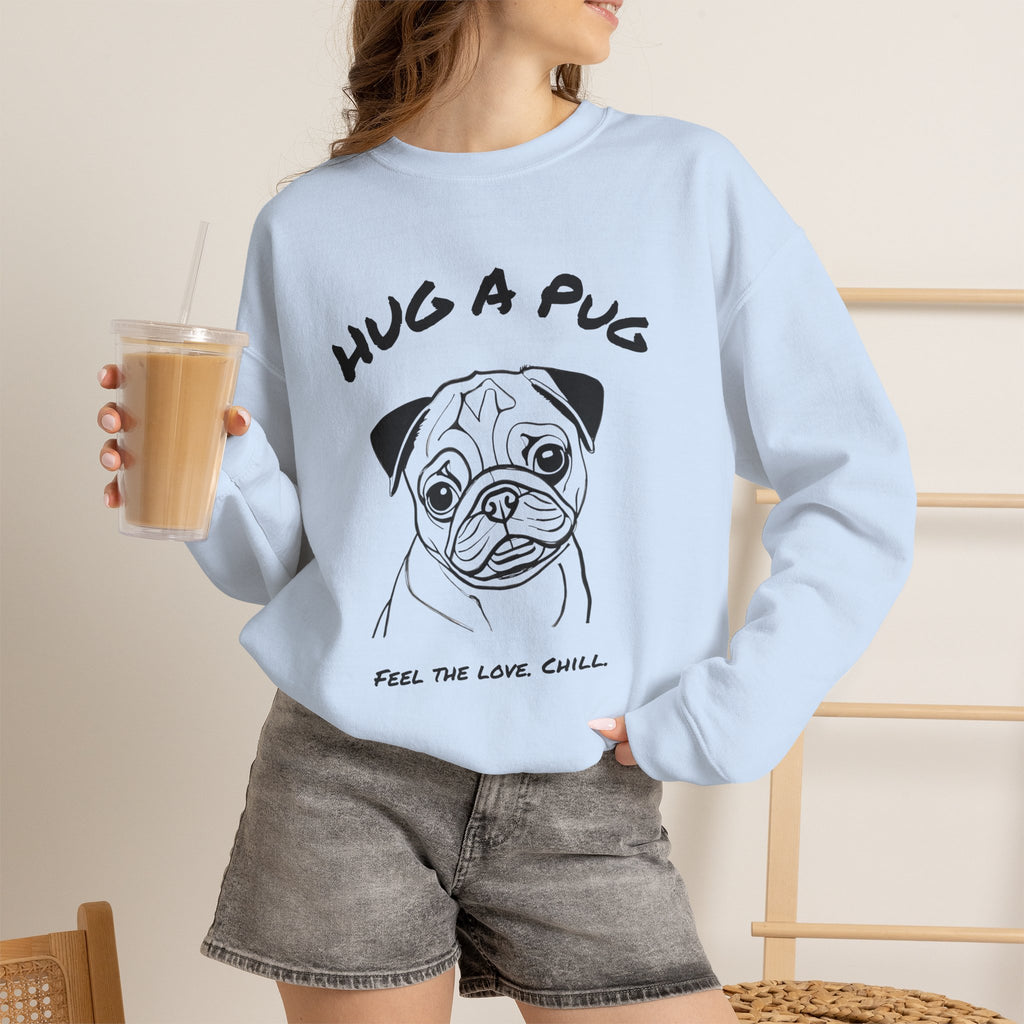 Pug Sweatshirt | Hug A Pug
