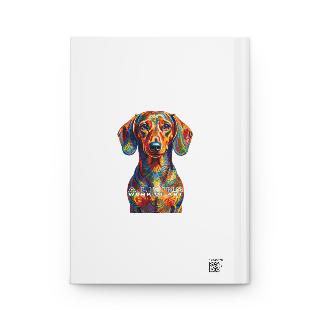 Dachshund Notebook | Living Work of Art Collection | Pointillism Style