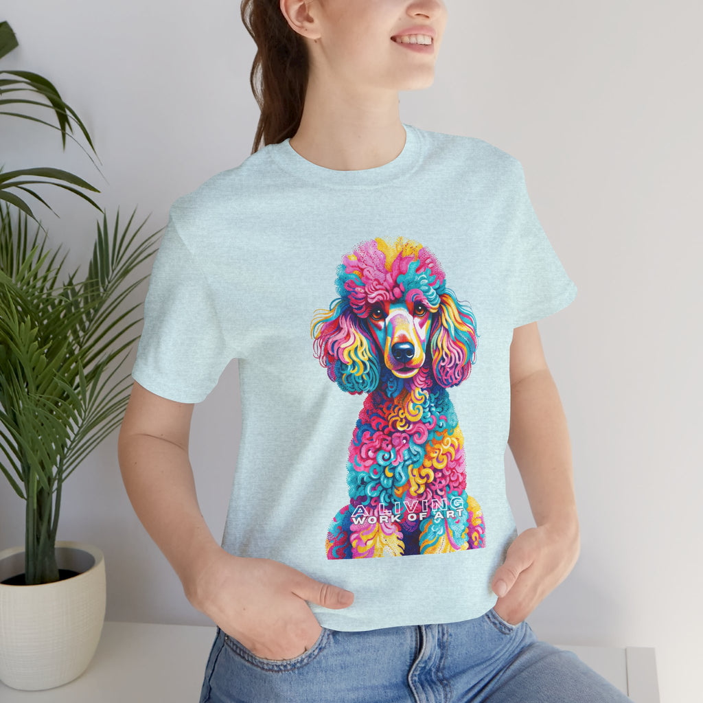 Poodle T Shirt | Living Work of Art Collection | Pointillism Style