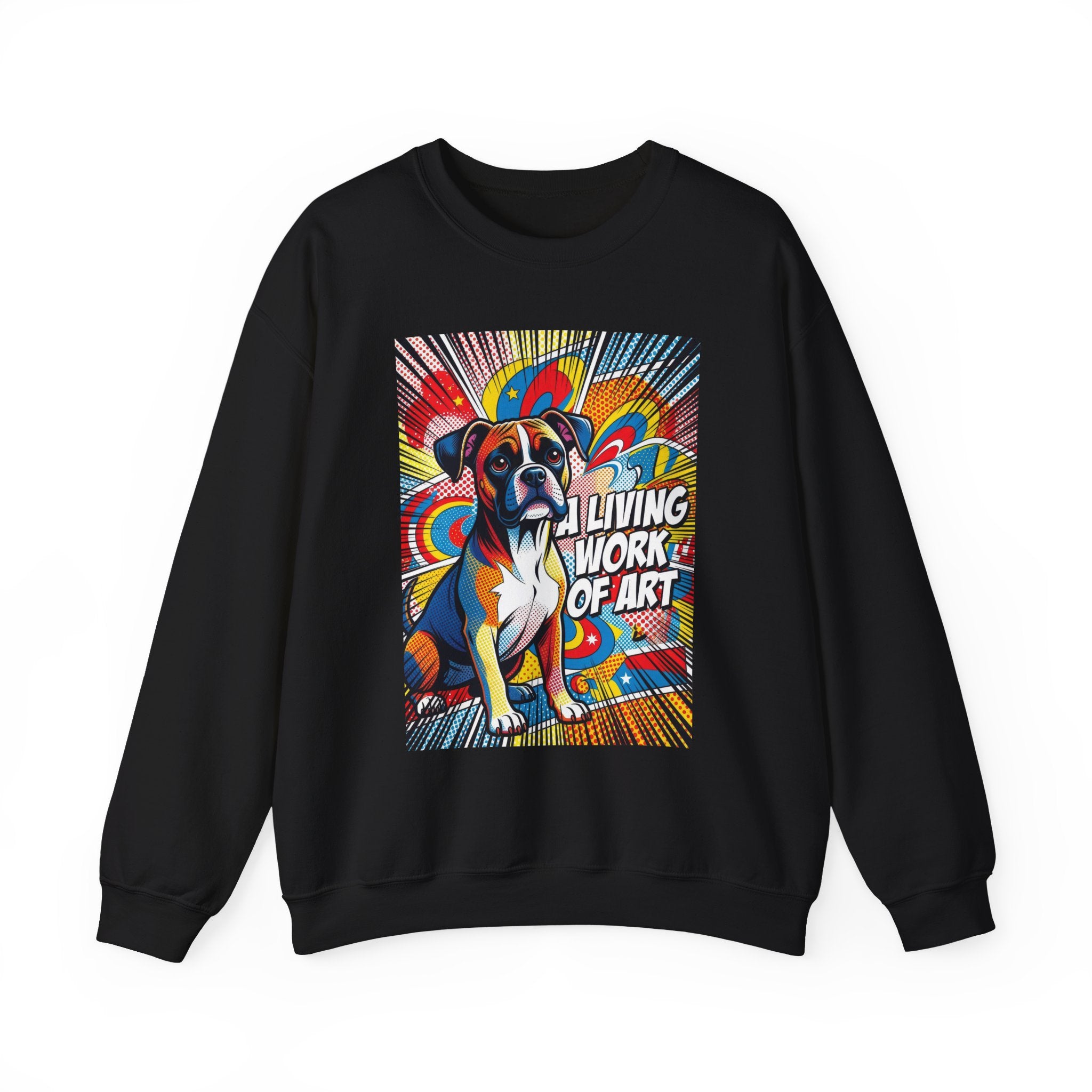 Boxer Sweatshirt | Living Work of Art Collection | Pop Art