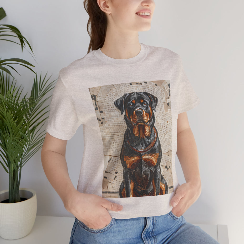 Rottweiler T Shirt | Living Work of Art Collection | Mosaic Style