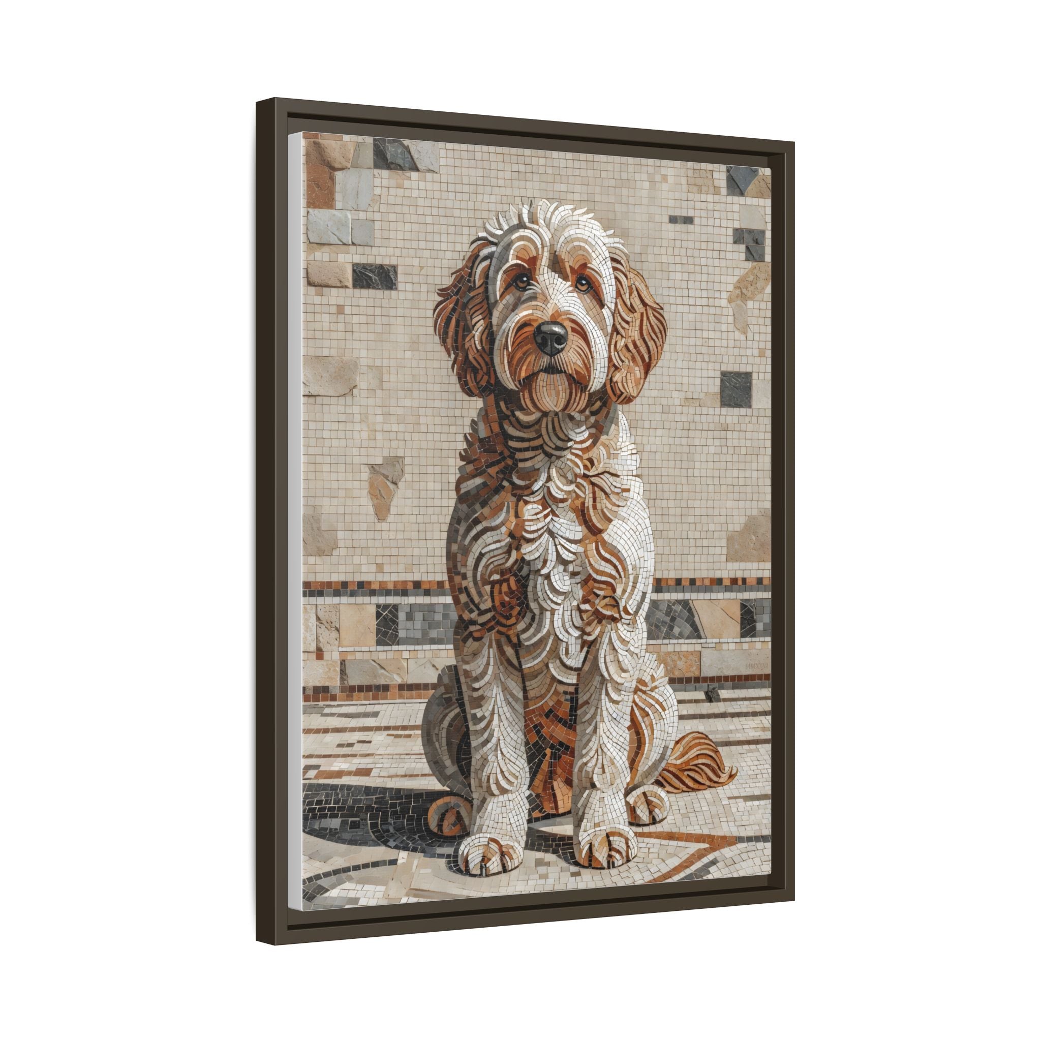 Labradoodle Canvas Wall Art | Living Work of Art Collection | Mosaic Style Print