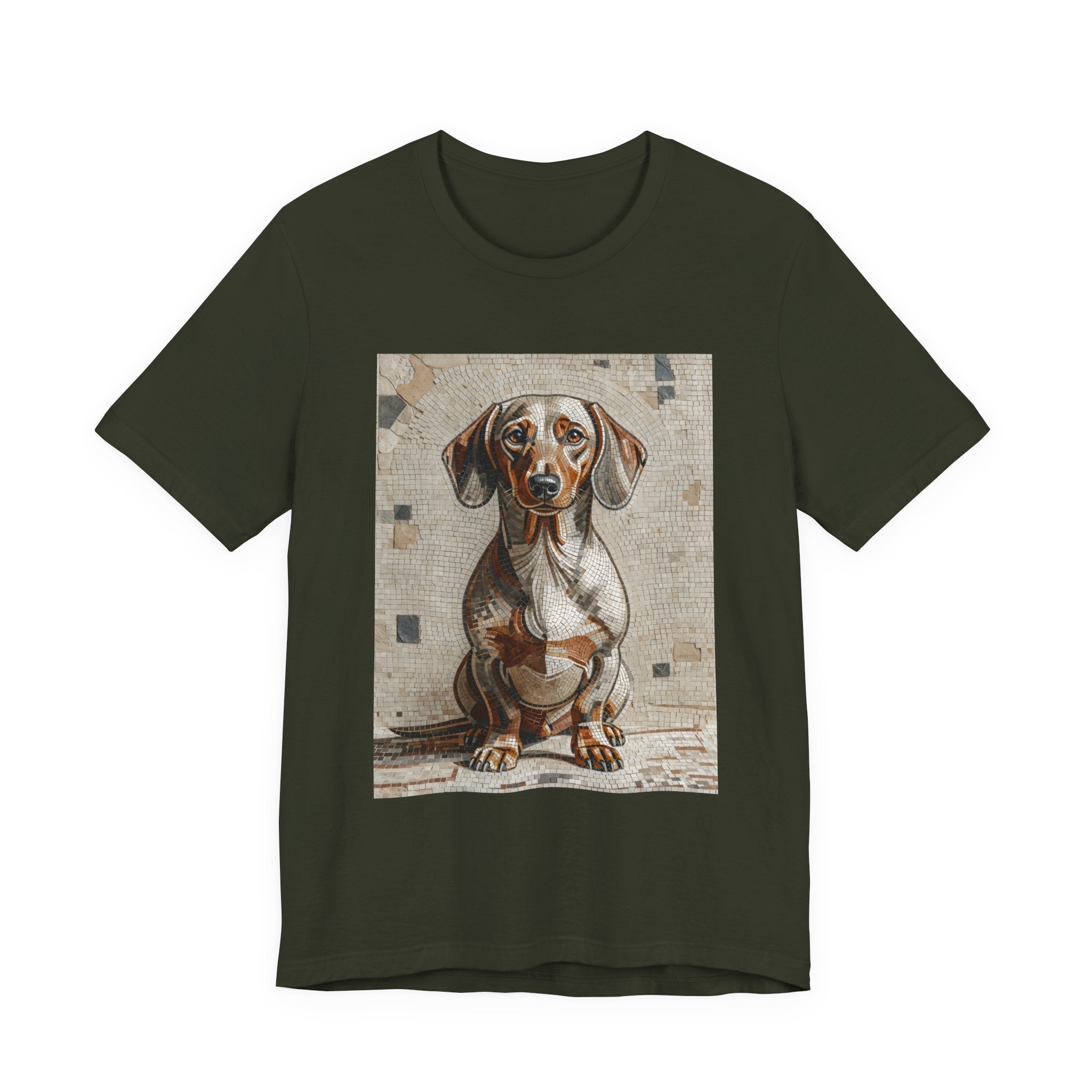 Dachshund T Shirt | Living Work of Art Collection | Mosaic Style