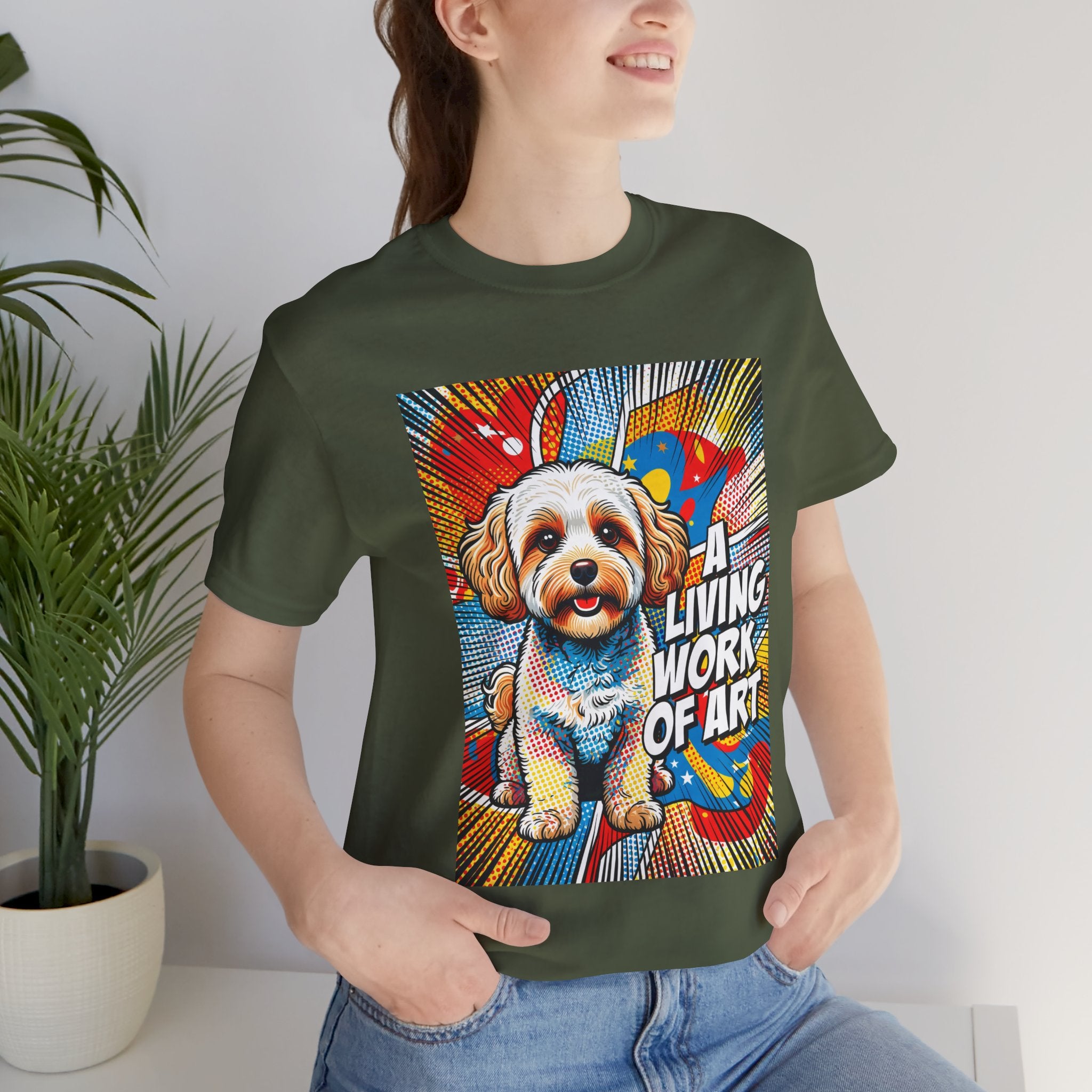 Maltipoo T Shirt | Living Work of Art Collection | Pop Art