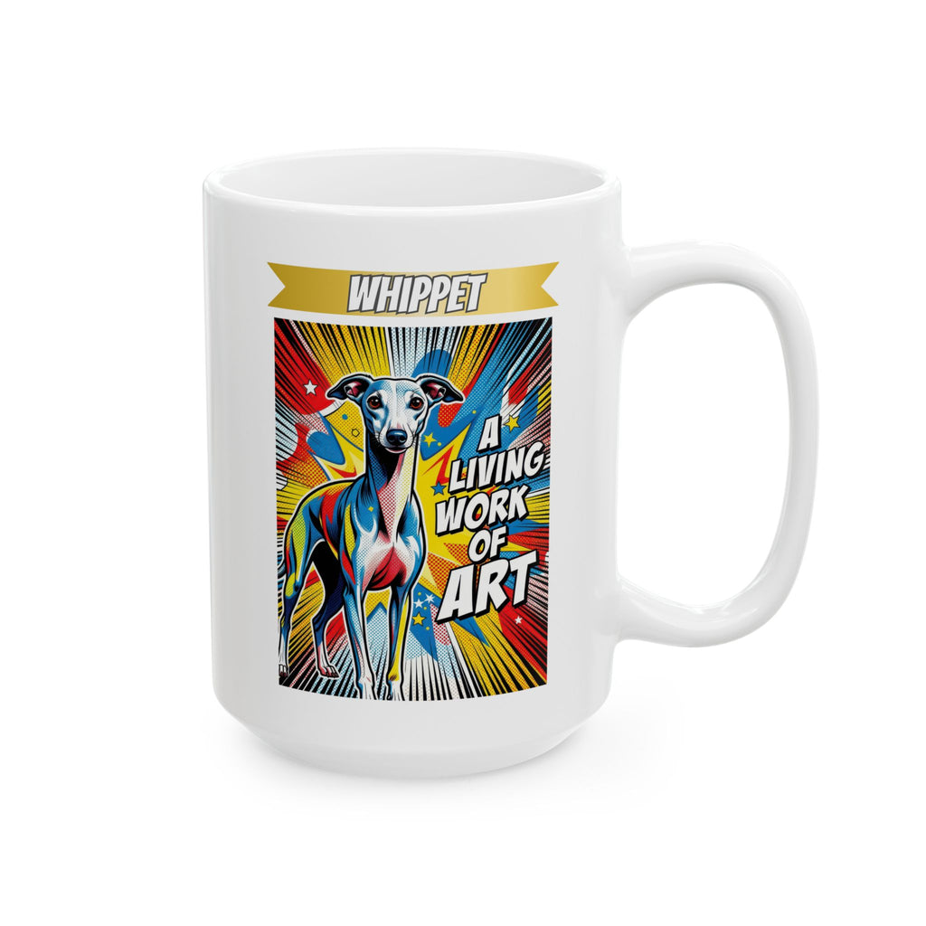 Whippet Coffee Mug | Living Work of Art Collection | Pop Art