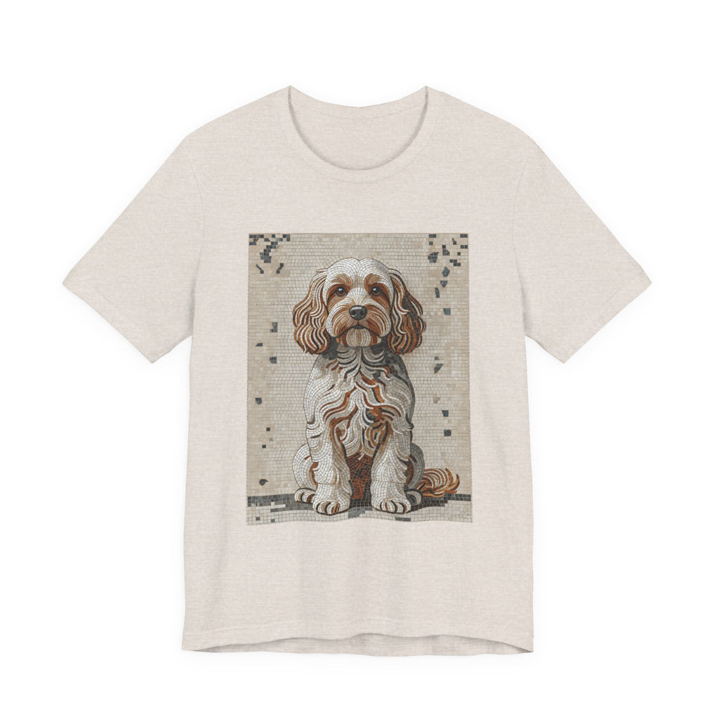 Cavapoo T Shirt | Living Work of Art Collection | Mosaic Style