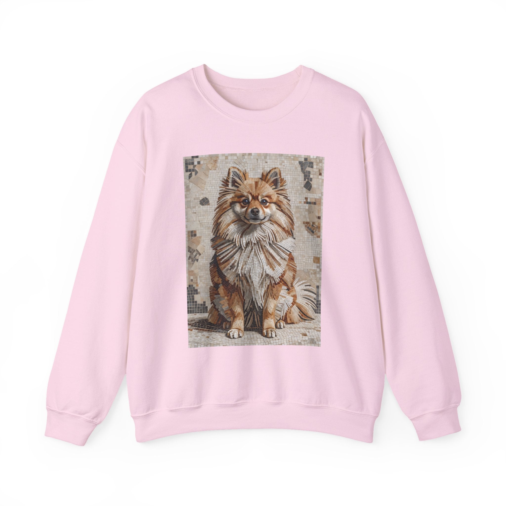 Pomeranian Sweatshirt | Living Work of Art Collection | Mosaic Style