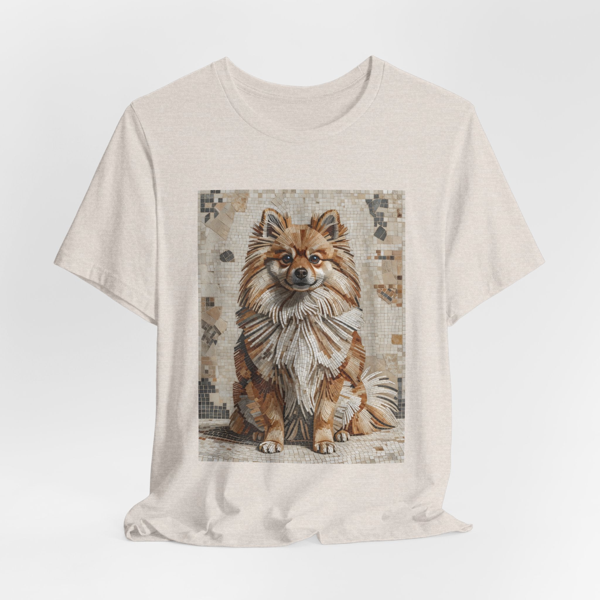 Pomeranian T Shirt | Living Work of Art Collection | Mosaic Style