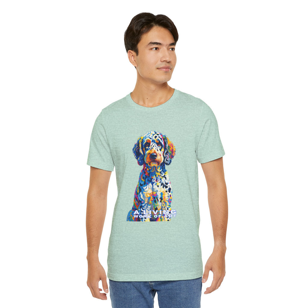 Labradoodle T Shirt | Living Work of Art Collection | Pointillism Style