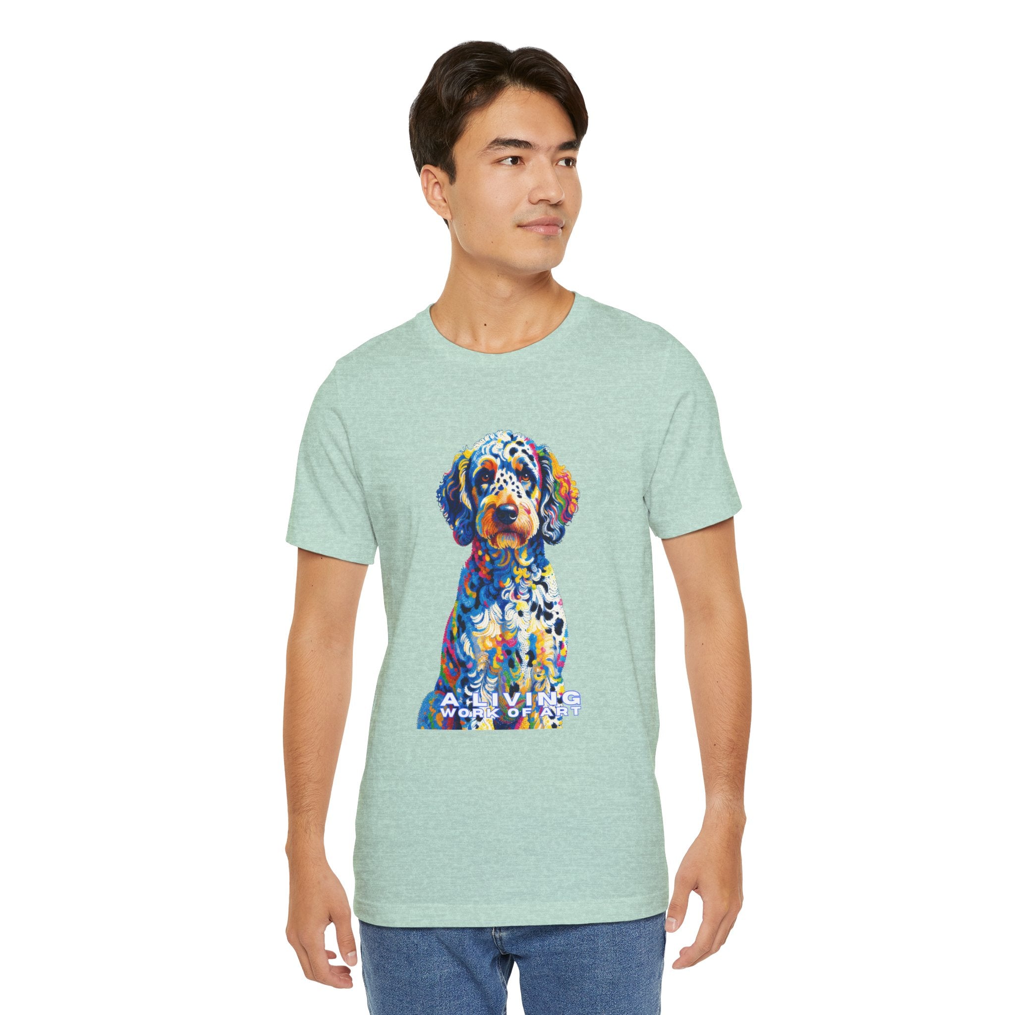Labradoodle T Shirt | Living Work of Art Collection | Pointillism Style