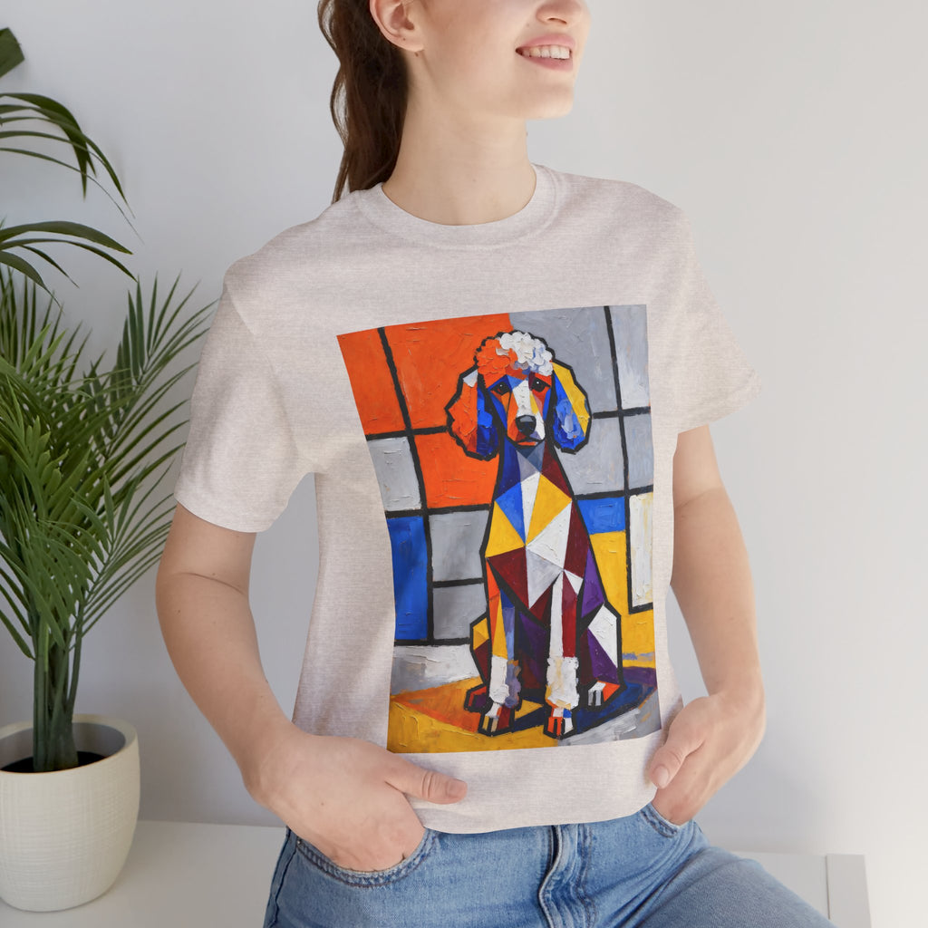 Poodle T Shirt | Living Work of Art Collection | Cubist Style