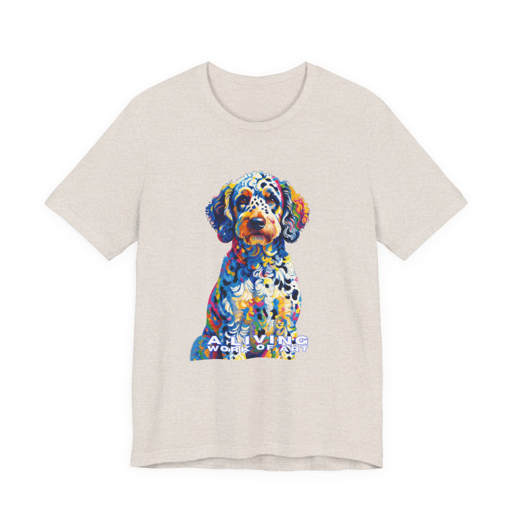 Labradoodle T Shirt | Living Work of Art Collection | Pointillism Style