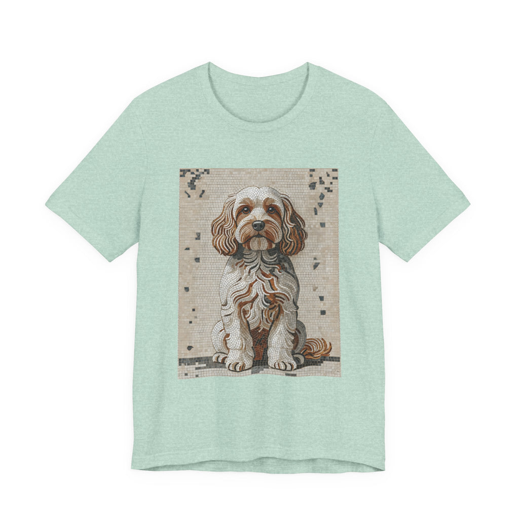Cavapoo T Shirt | Living Work of Art Collection | Mosaic Style