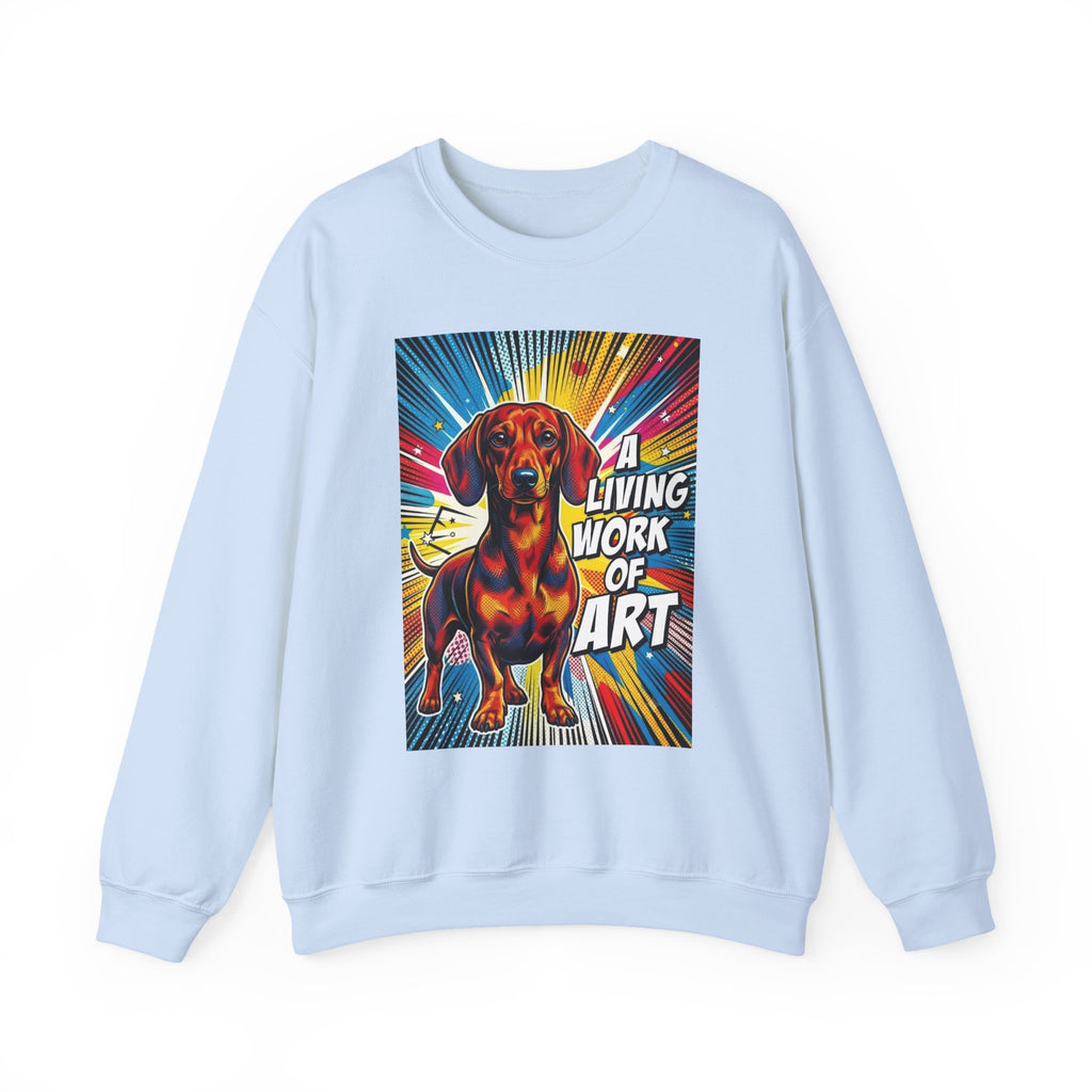 Dachshund Sweatshirt | Living Work of Art Collection | Pop Art