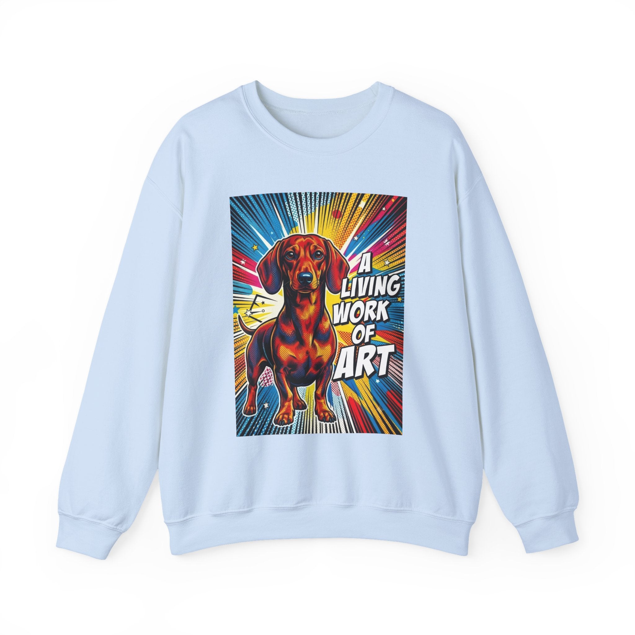 Dachshund Sweatshirt | Living Work of Art Collection | Pop Art