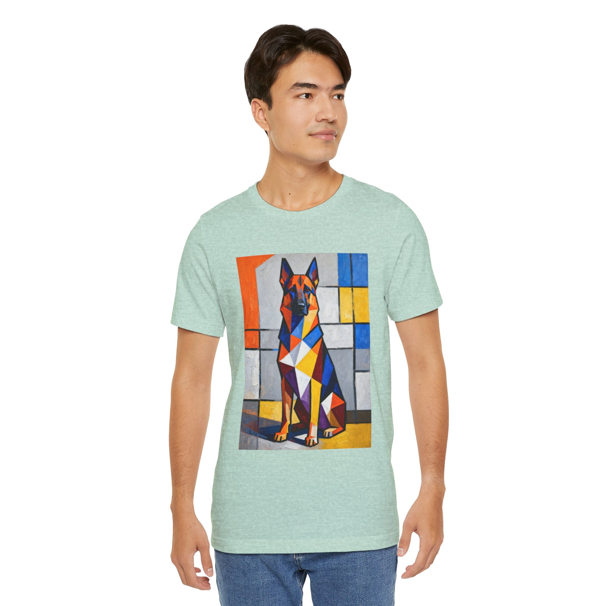 German Shepherd T Shirt | Living Work of Art Collection | Cubist Style
