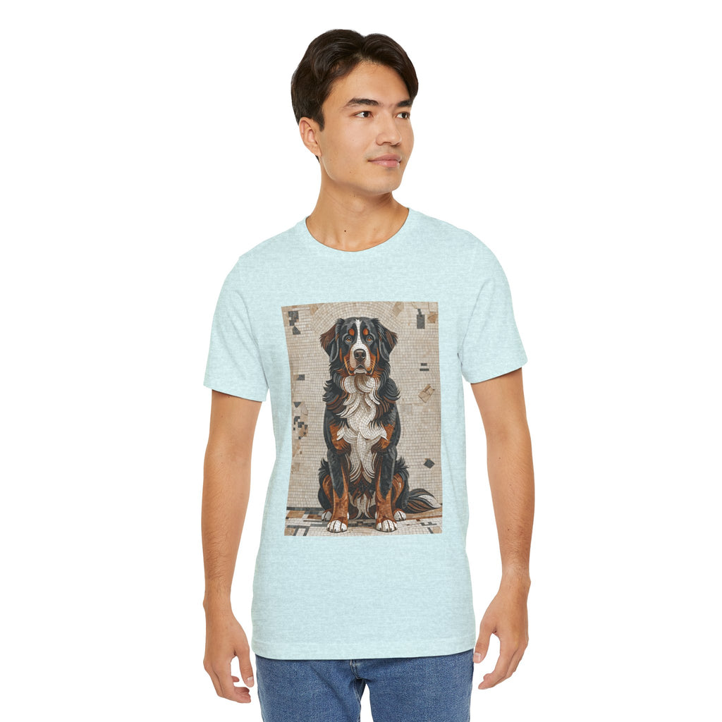 Bernese Mountain Dog T Shirt | Living Work of Art Collection | Mosaic Style