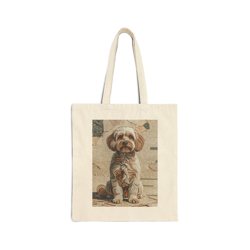 Maltipoo Tote Bag - Mosaic Style | Living Work of Art Collection