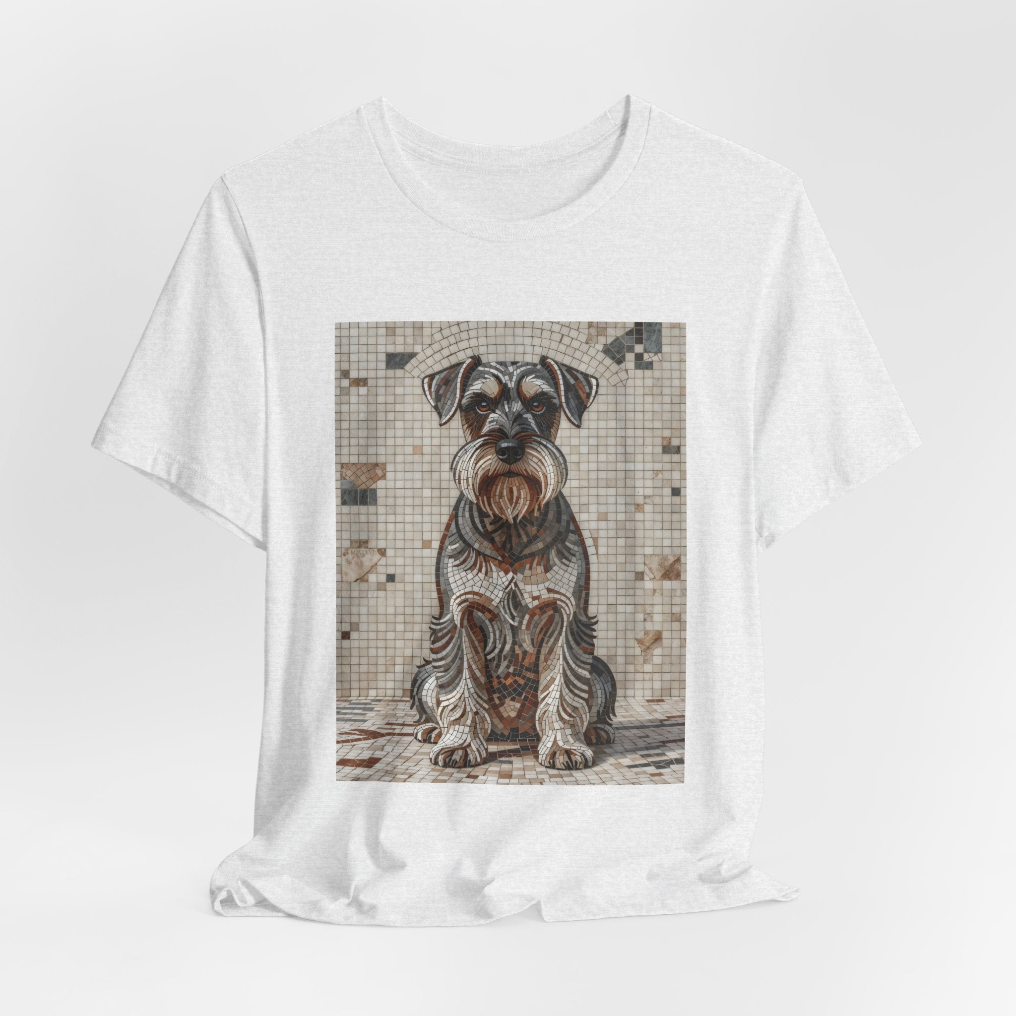 Schnauzer T Shirt | Living Work of Art Collection | Mosaic Style