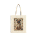 Pug Tote Bag | Living Work of Art Collection | Mosaic Style