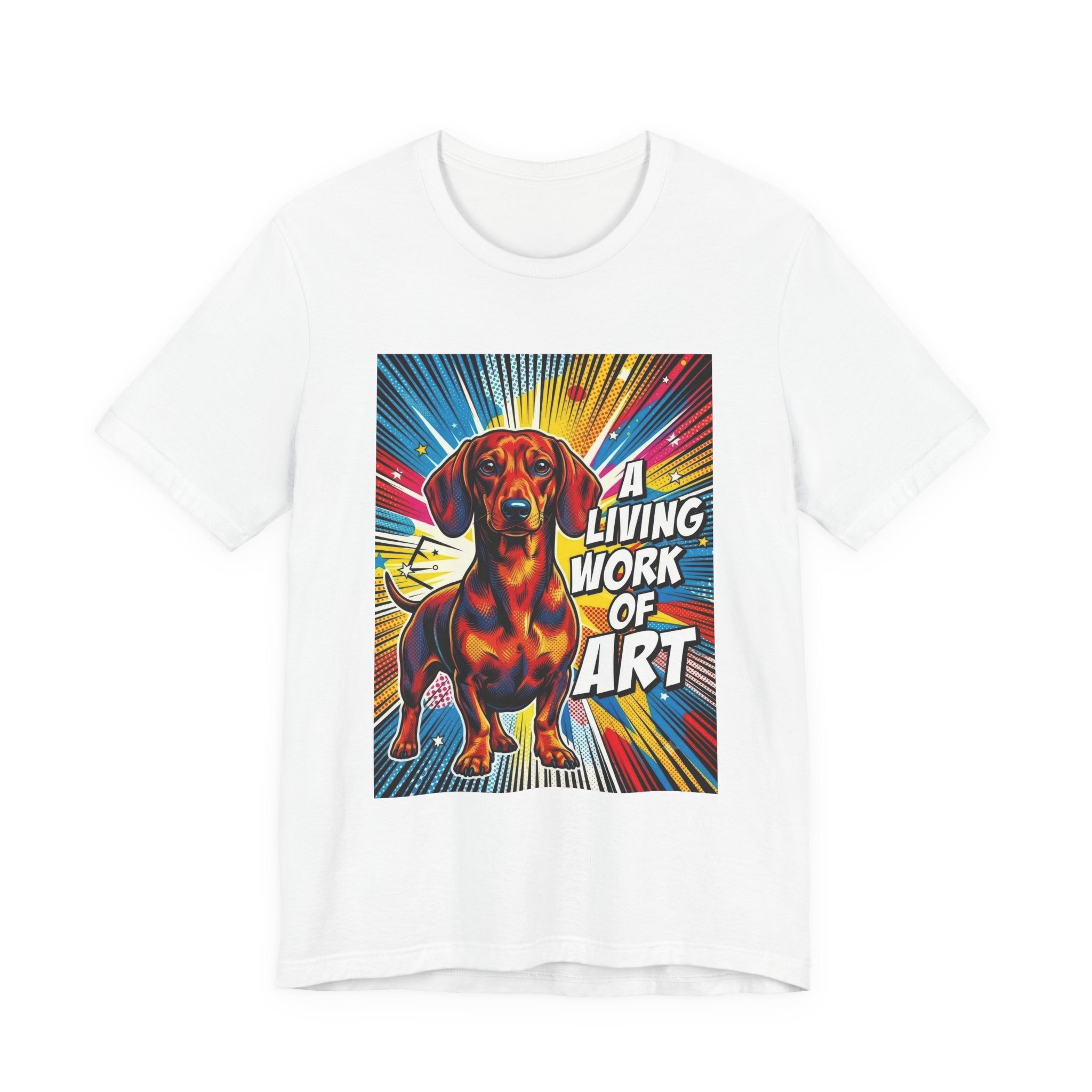 Dachshund T Shirt | Living Work of Art Collection | Pop Art
