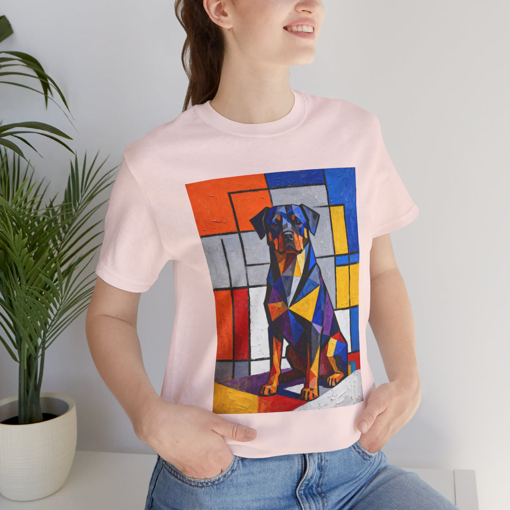 Rottweiler T Shirt | Living Work of Art Collection | Cubist Style