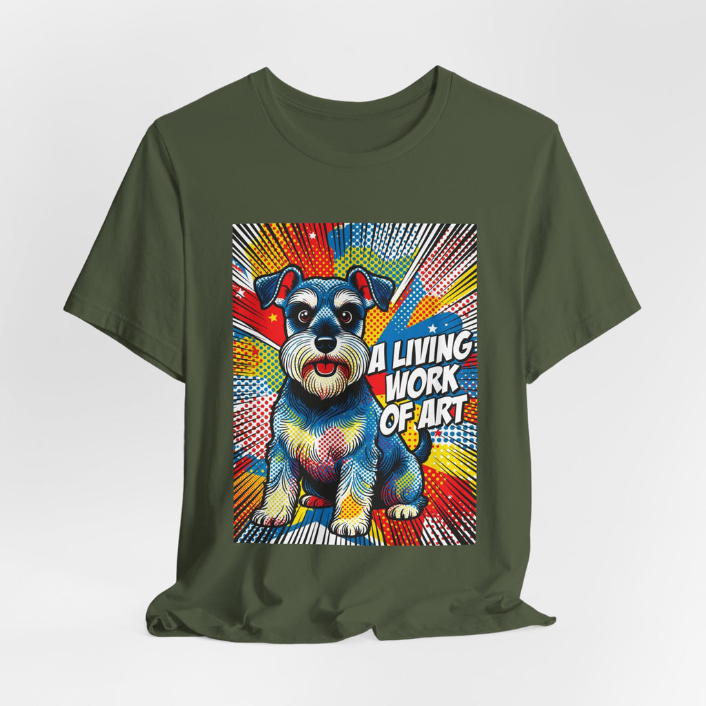 Schnauzer T Shirt | Living Work of Art Collection | Pop Art
