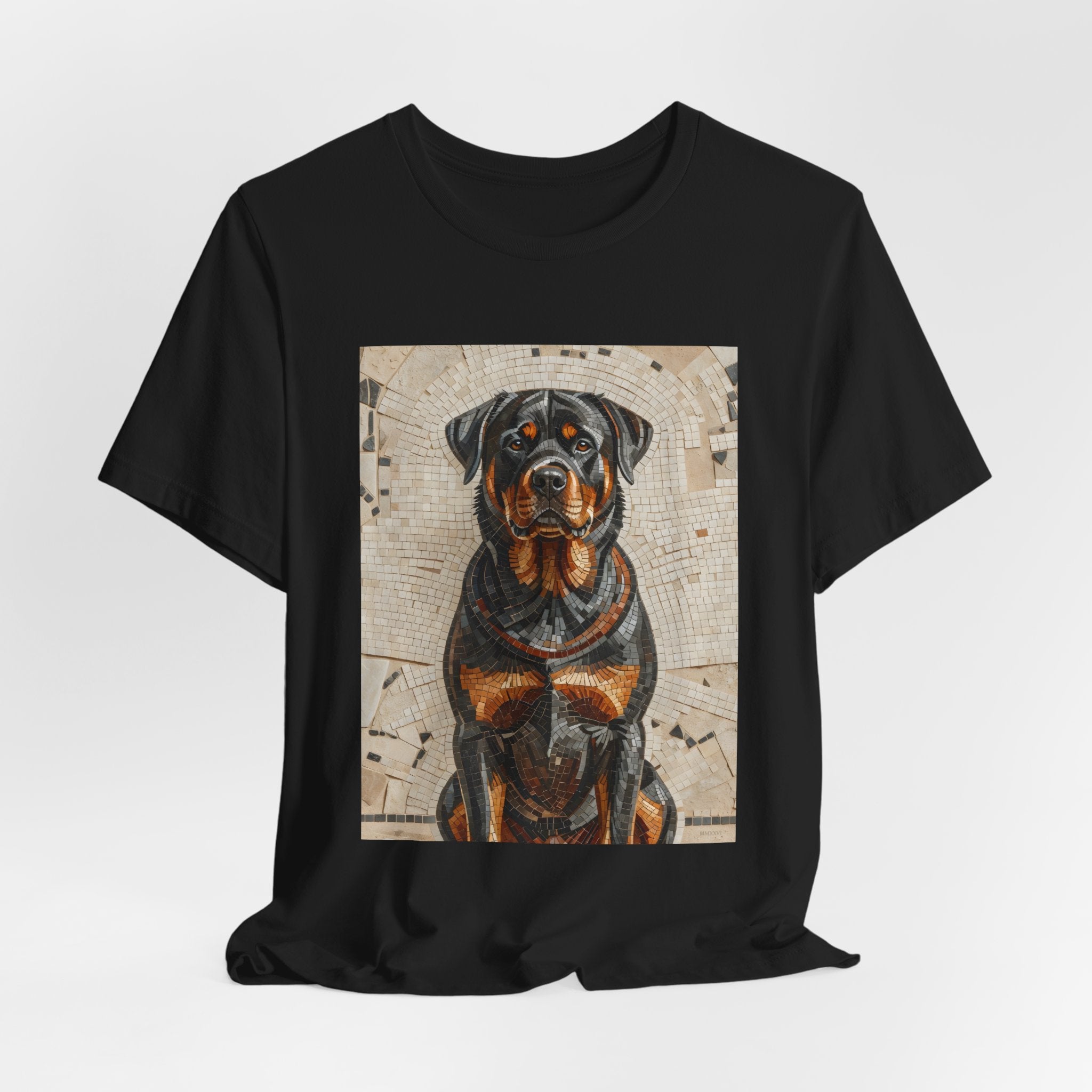 Rottweiler T Shirt | Living Work of Art Collection | Mosaic Style