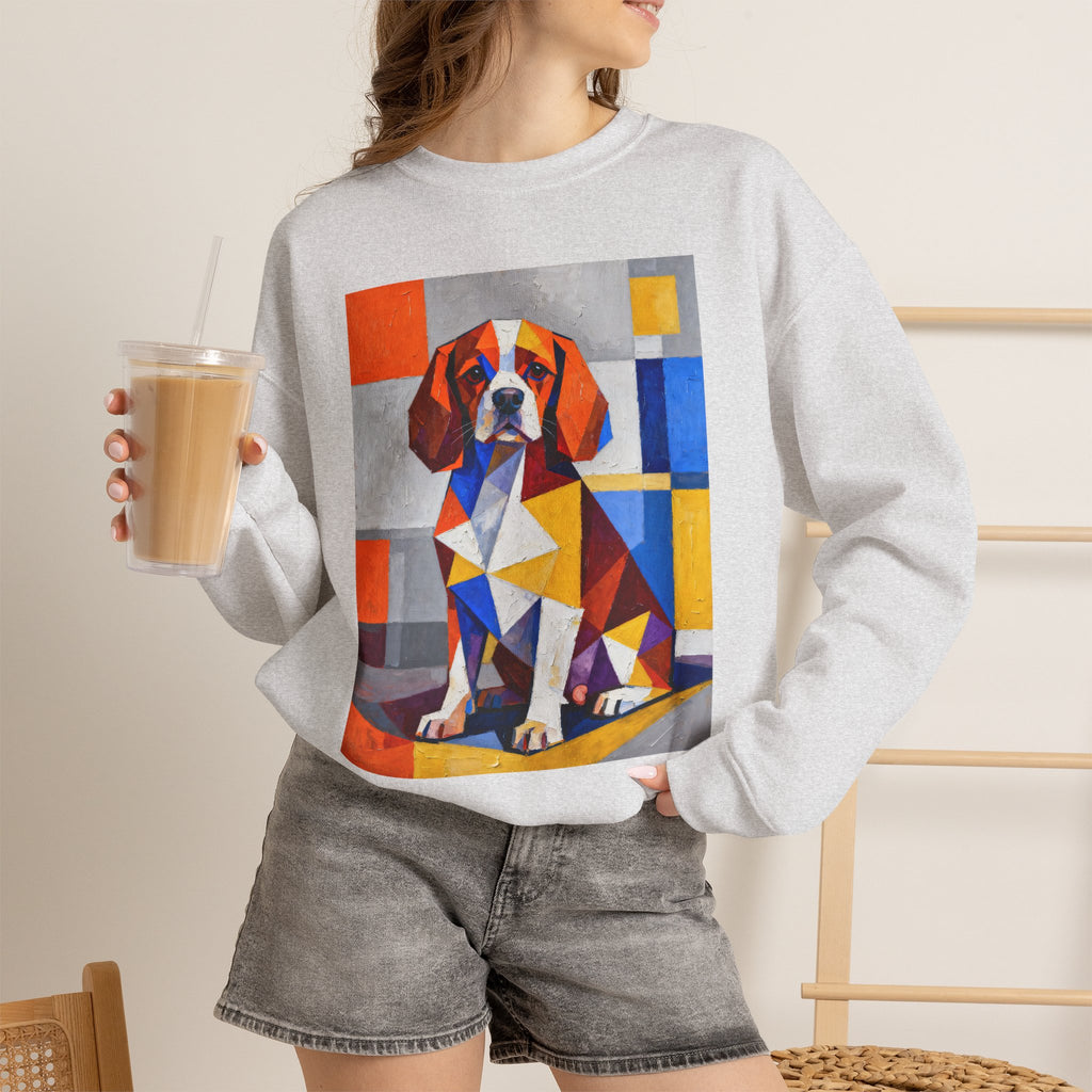 Cavalier King Charles Spaniel Sweatshirt | Living Work of Art Collection | Cubist Style