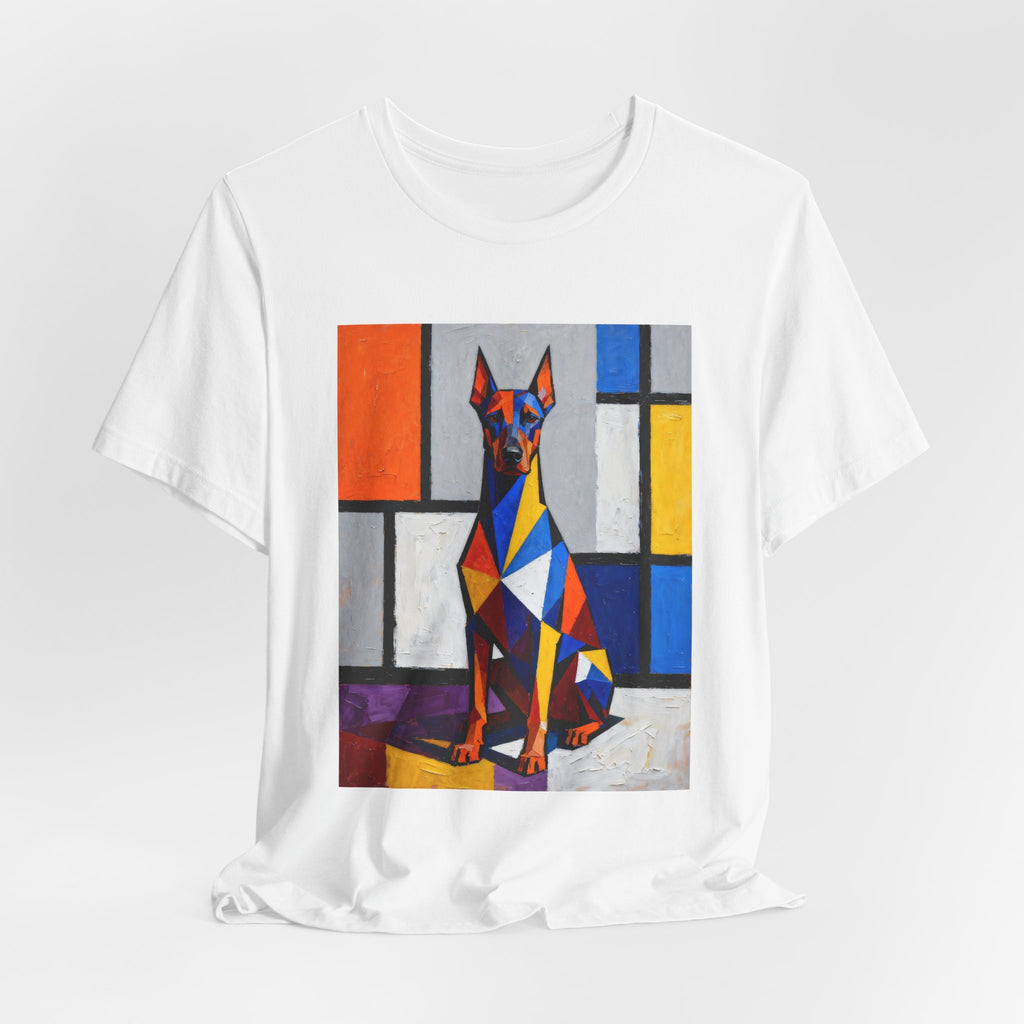 Doberman Pinscher T Shirt | Living Work of Art Collection | Cubist Style